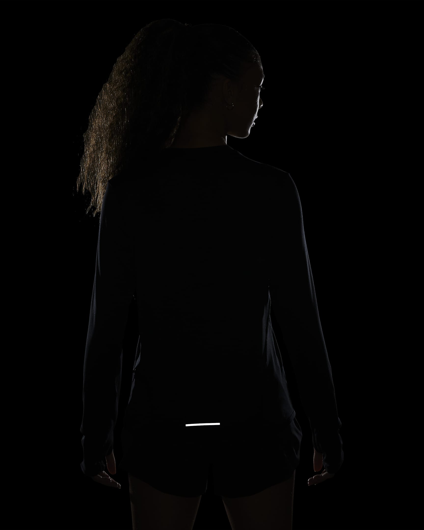 Nike Dri-FIT Swift Element UV Women's Crew-Neck Running Top - Black