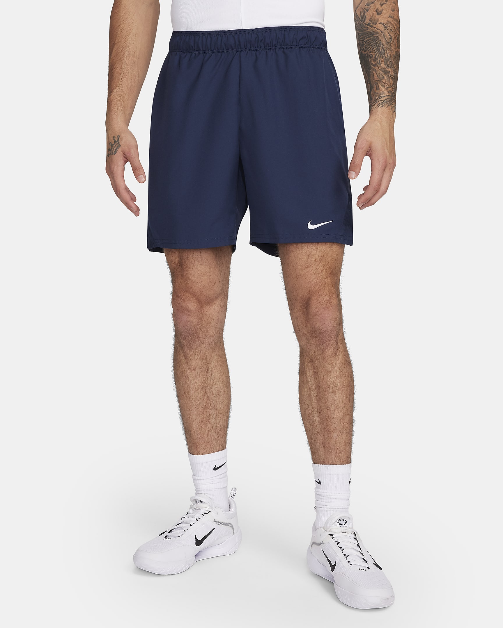 NikeCourt Victory Men's Dri-FIT 18cm (approx.) Tennis Shorts - Obsidian/White