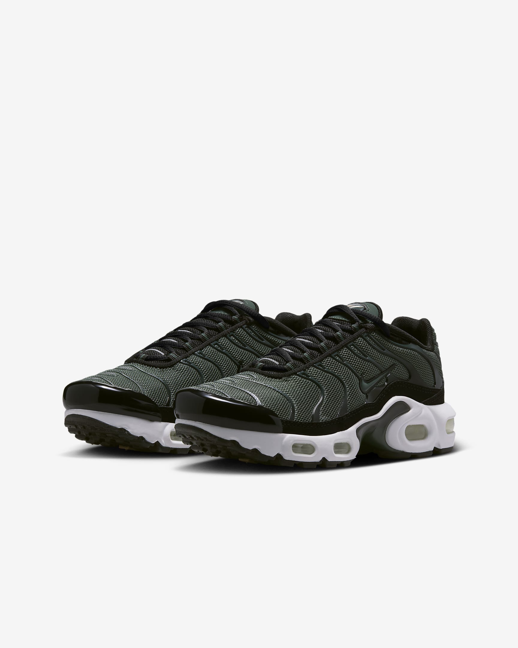 Tenis para niños grandes Nike Air Max Plus - Verde vintage/Negro/Cáñamo/Verde vintage