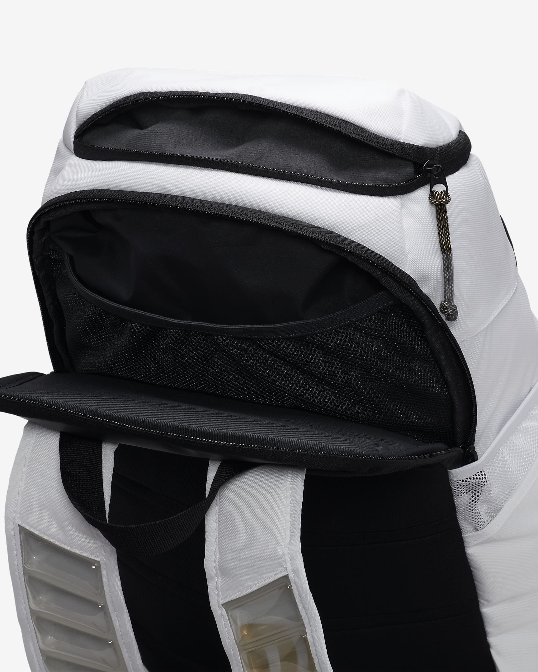 Nike Hoops Elite Backpack (32L) - White/Black/Metallic Gold