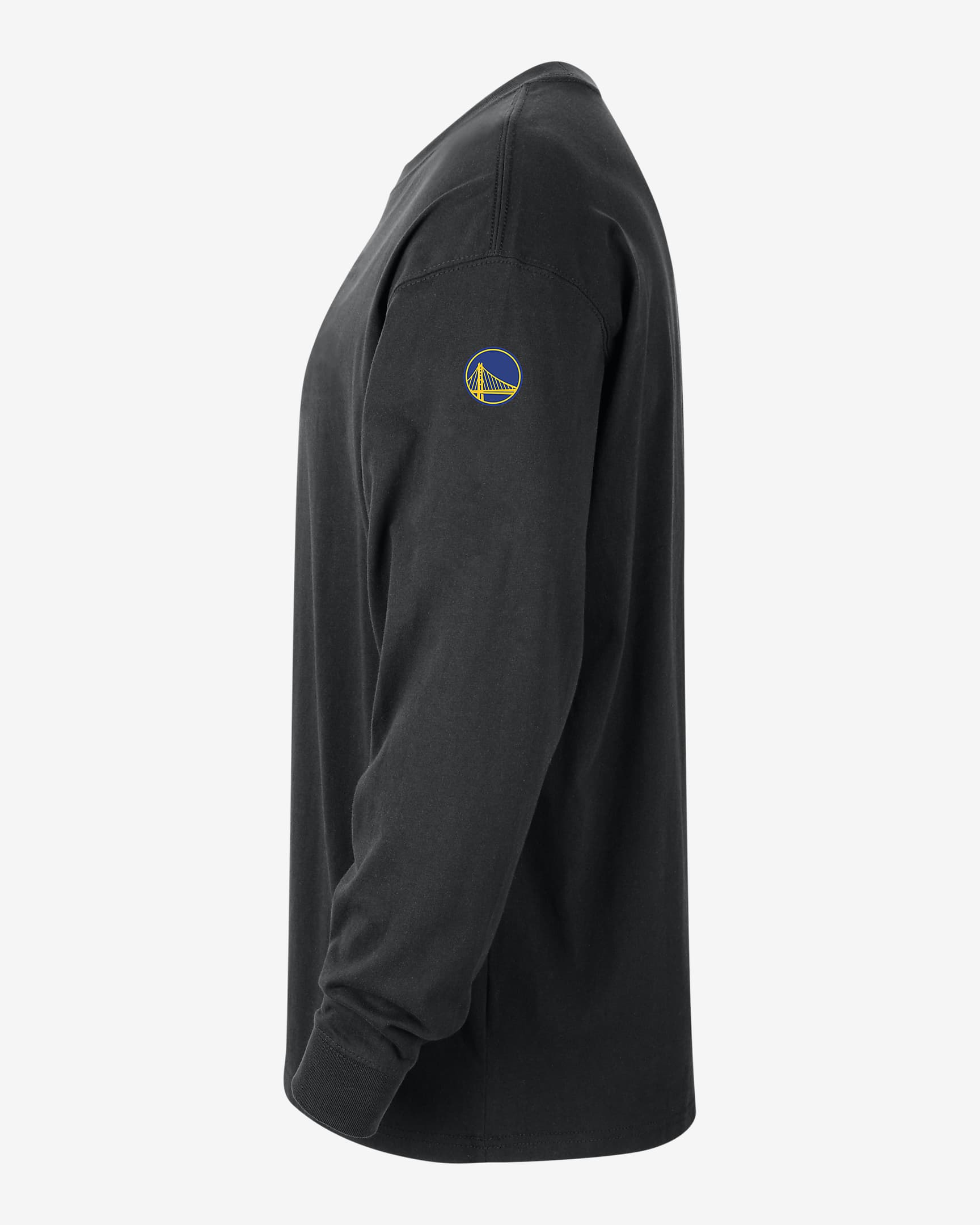 Golden State Warriors Men's Nike NBA Long-Sleeve Max90 T-Shirt - Black