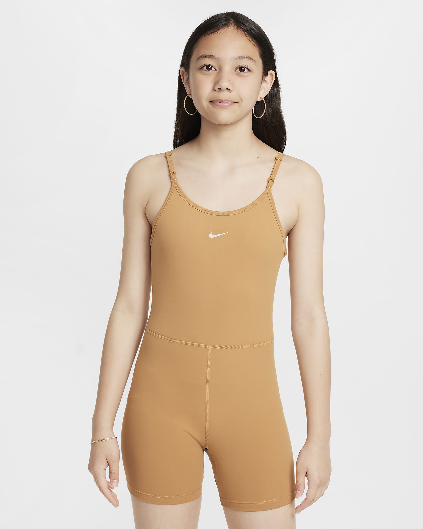 Nike One Girls' Dri-FIT Unitard - Flax