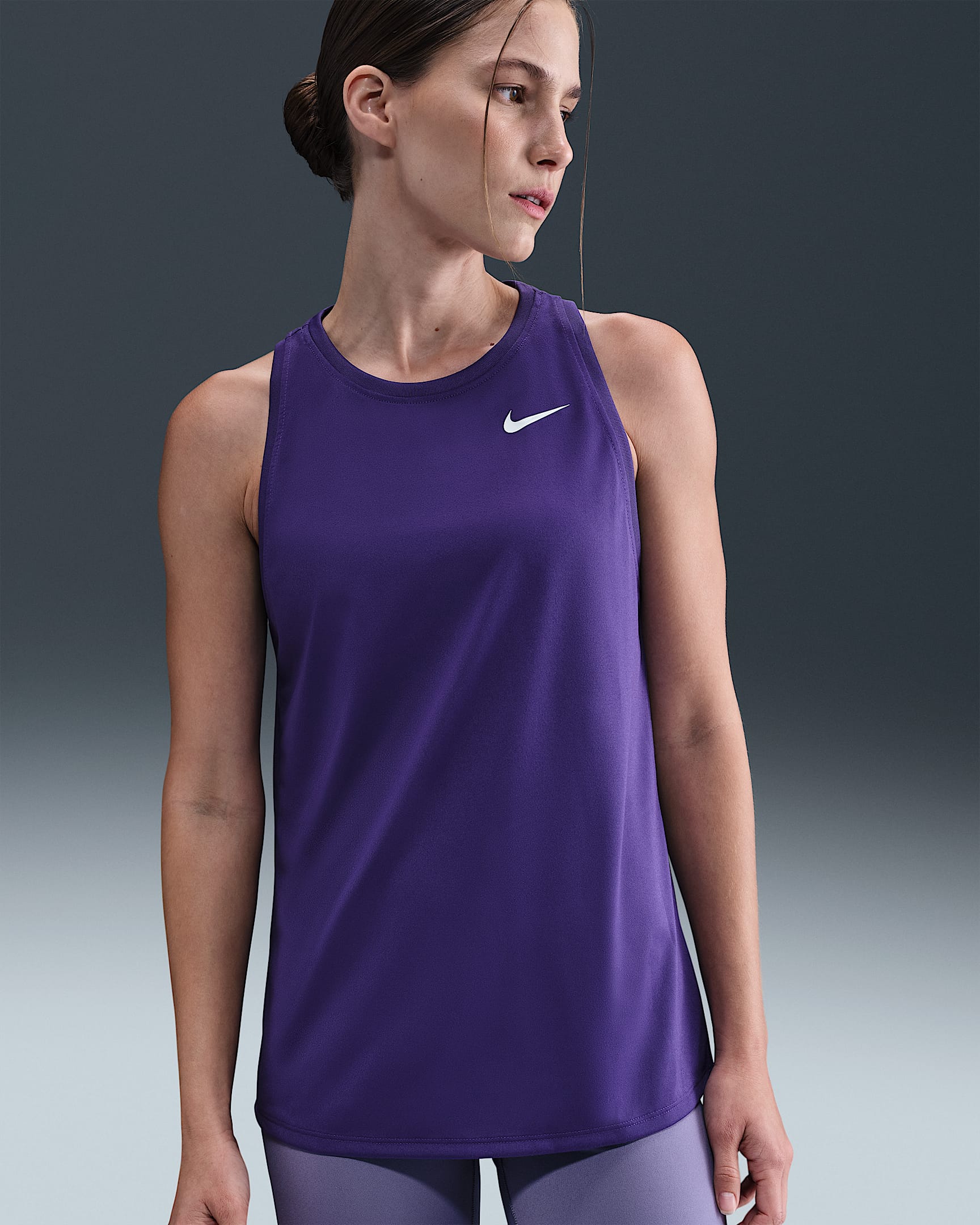 Camiseta de tirantes de entrenamiento para mujer Nike Dri-FIT - Morado cancha