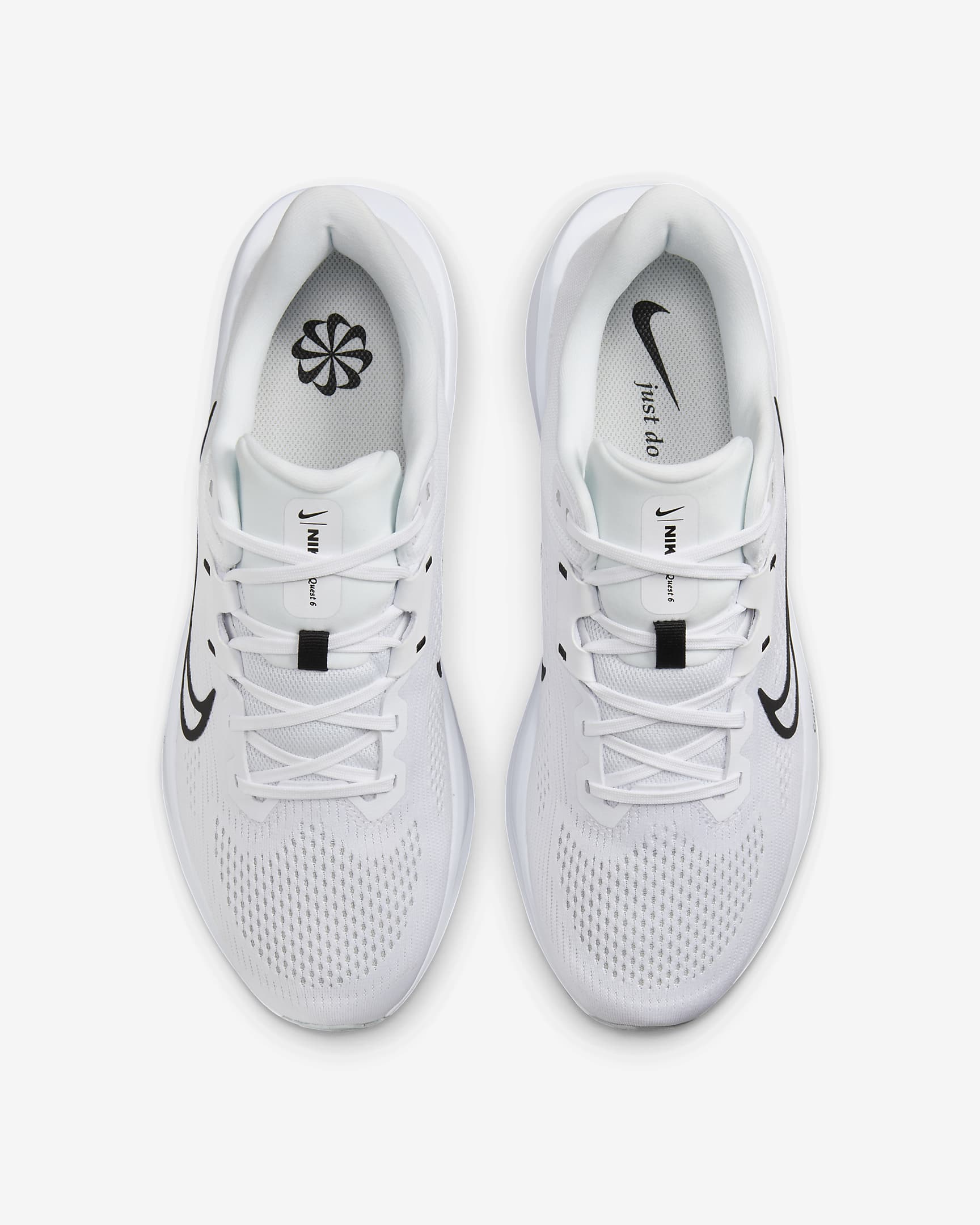 Tenis de correr en carretera para hombre Nike Quest 6 - Blanco/Platino puro/Negro