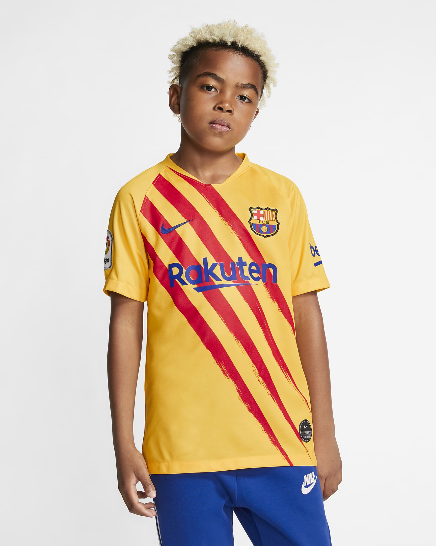 F.C. Barcelona Stadium Fourth Older Kids' Football Shirt. Nike BE