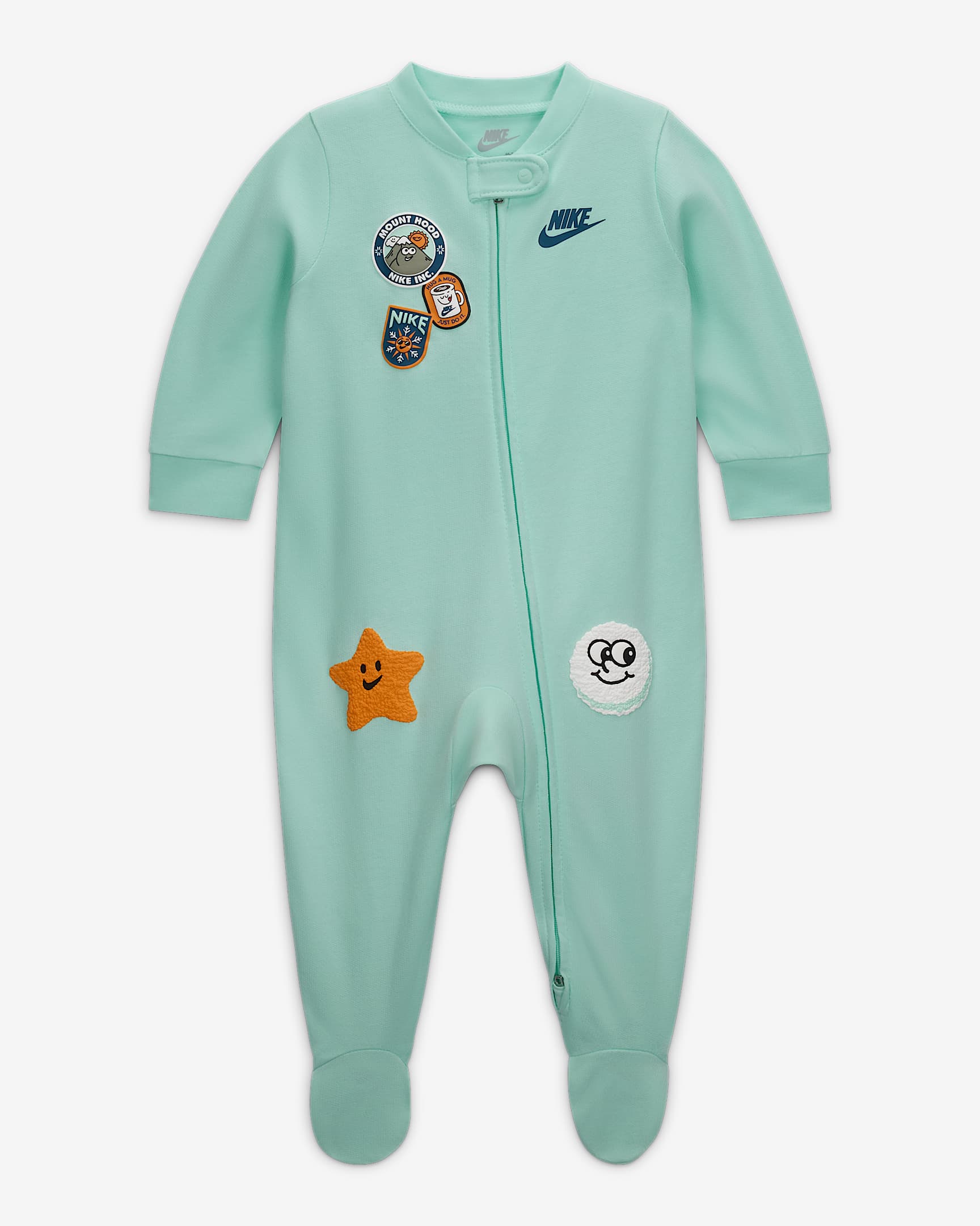 Nike Baby (0-9M) Footed Coverall - Mint Foam