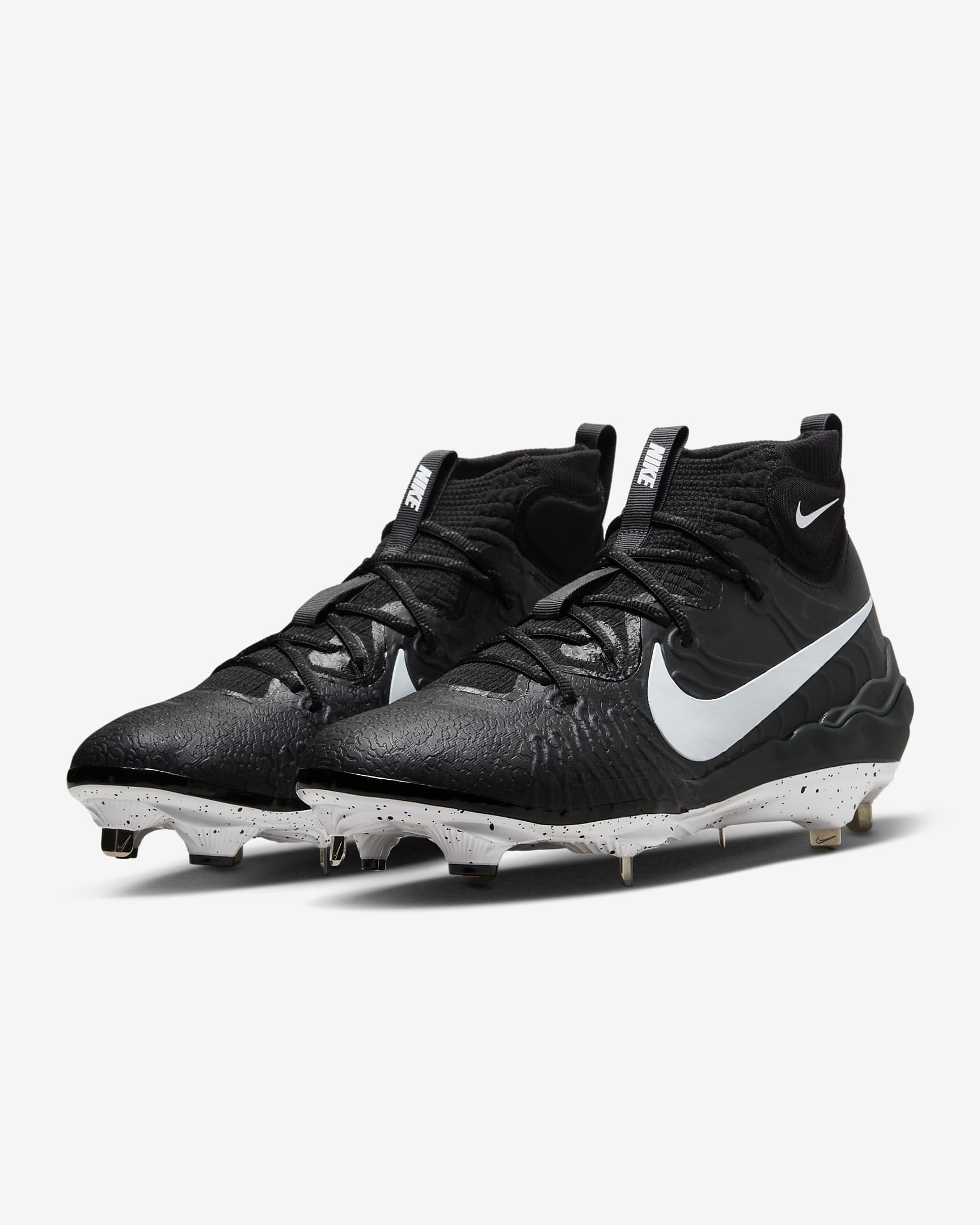 Nike Alpha Huarache NXT Men's Baseball Cleats - Black/Dark Smoke Grey/White