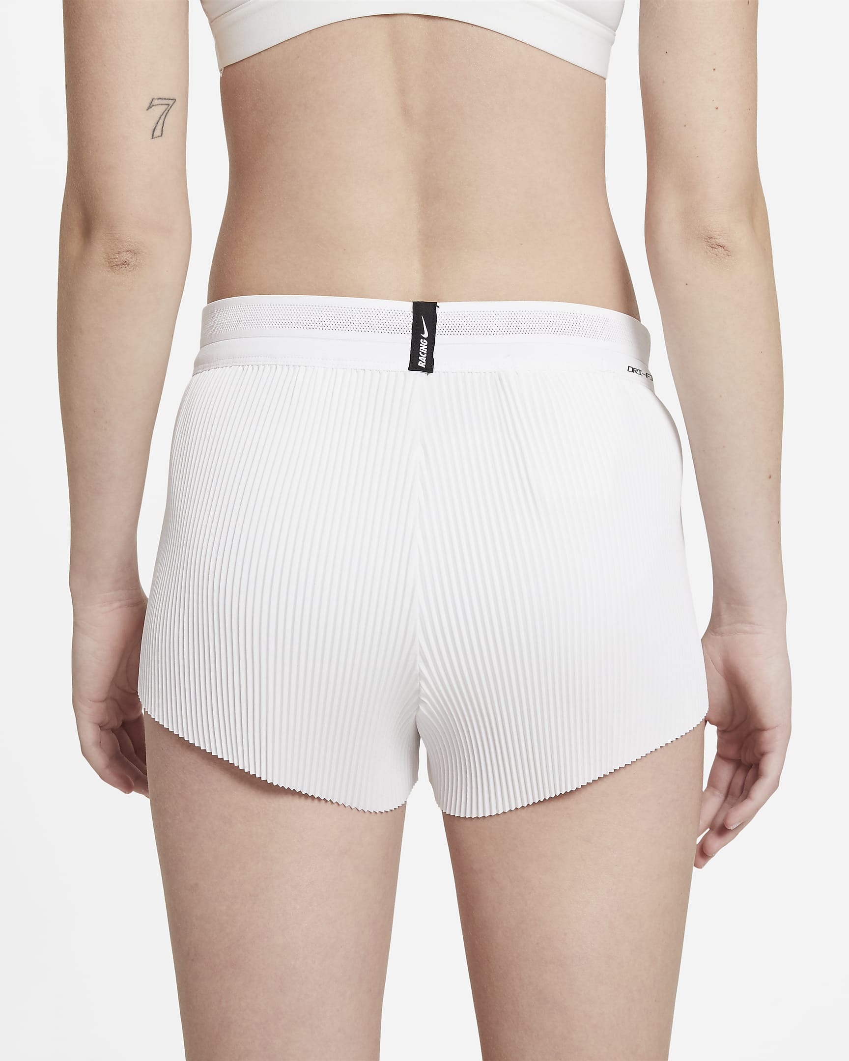 Nike AeroSwift Women's Running Shorts - White/Black