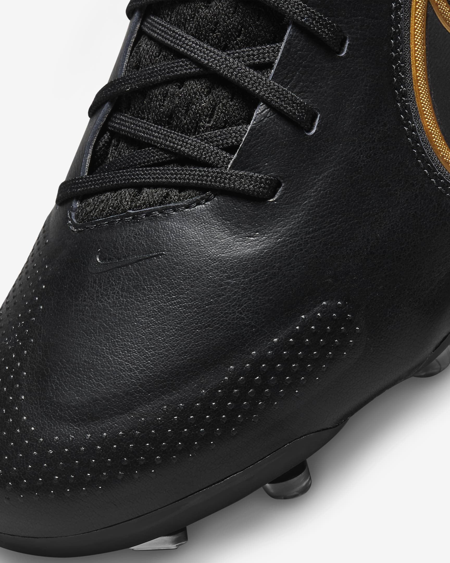 Nike Tiempo Legend 9 Elite FG Firm-Ground Football Boots - Black/Anthracite/Metallic Gold/Metallic Dark Grey