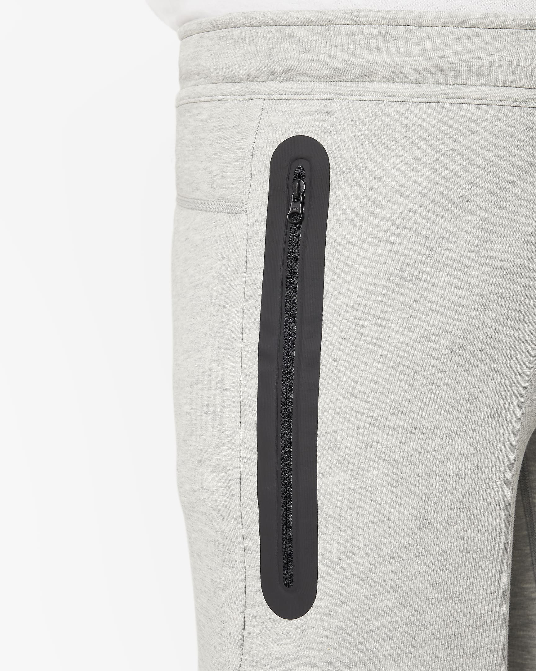 Nike Sportswear Tech Fleece Pantalón corto (Talla grande) - Niño - Gris oscuro jaspeado/Negro/Negro