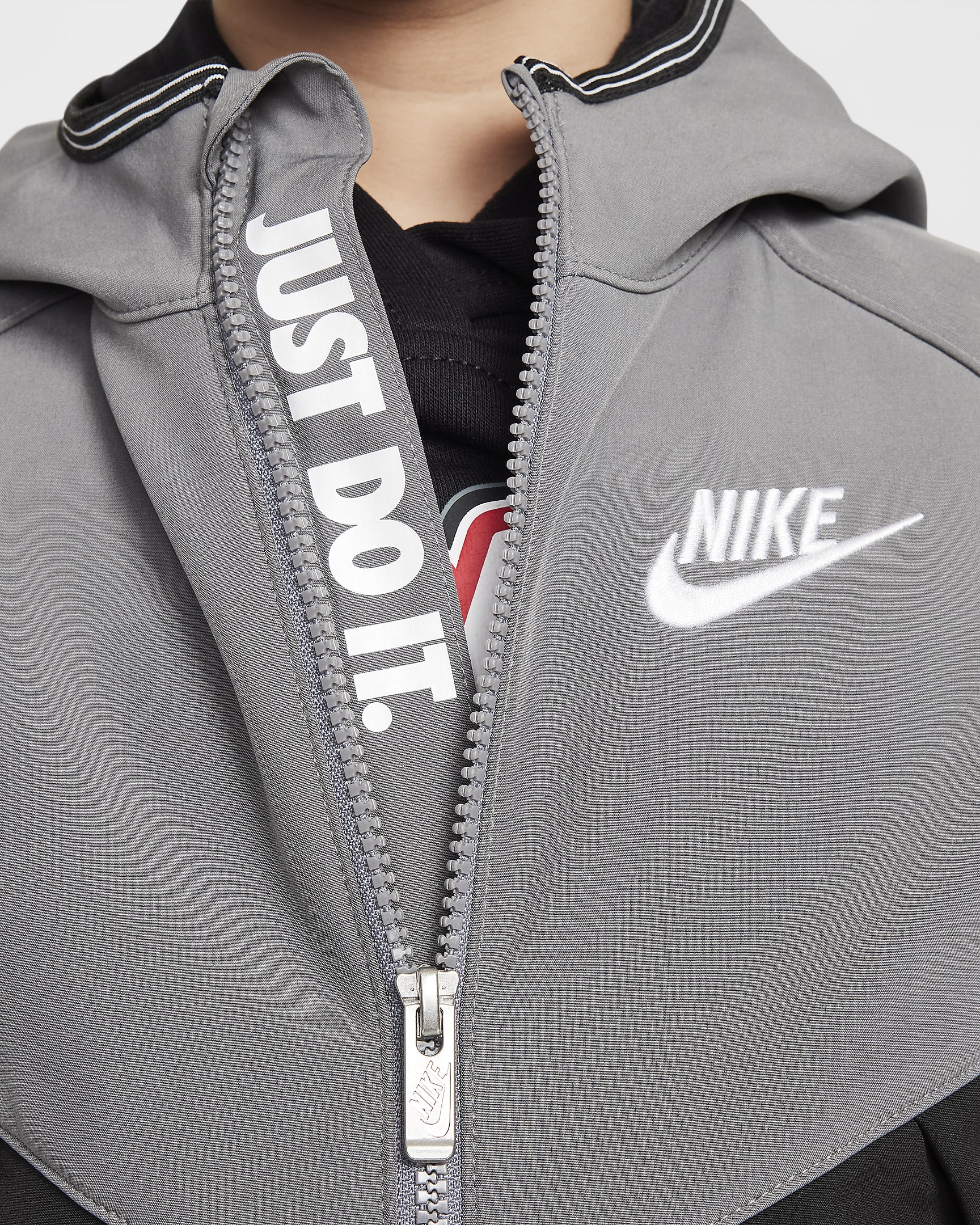 Nike Little Kids' Futura Softshell Jacket - Smoke Grey