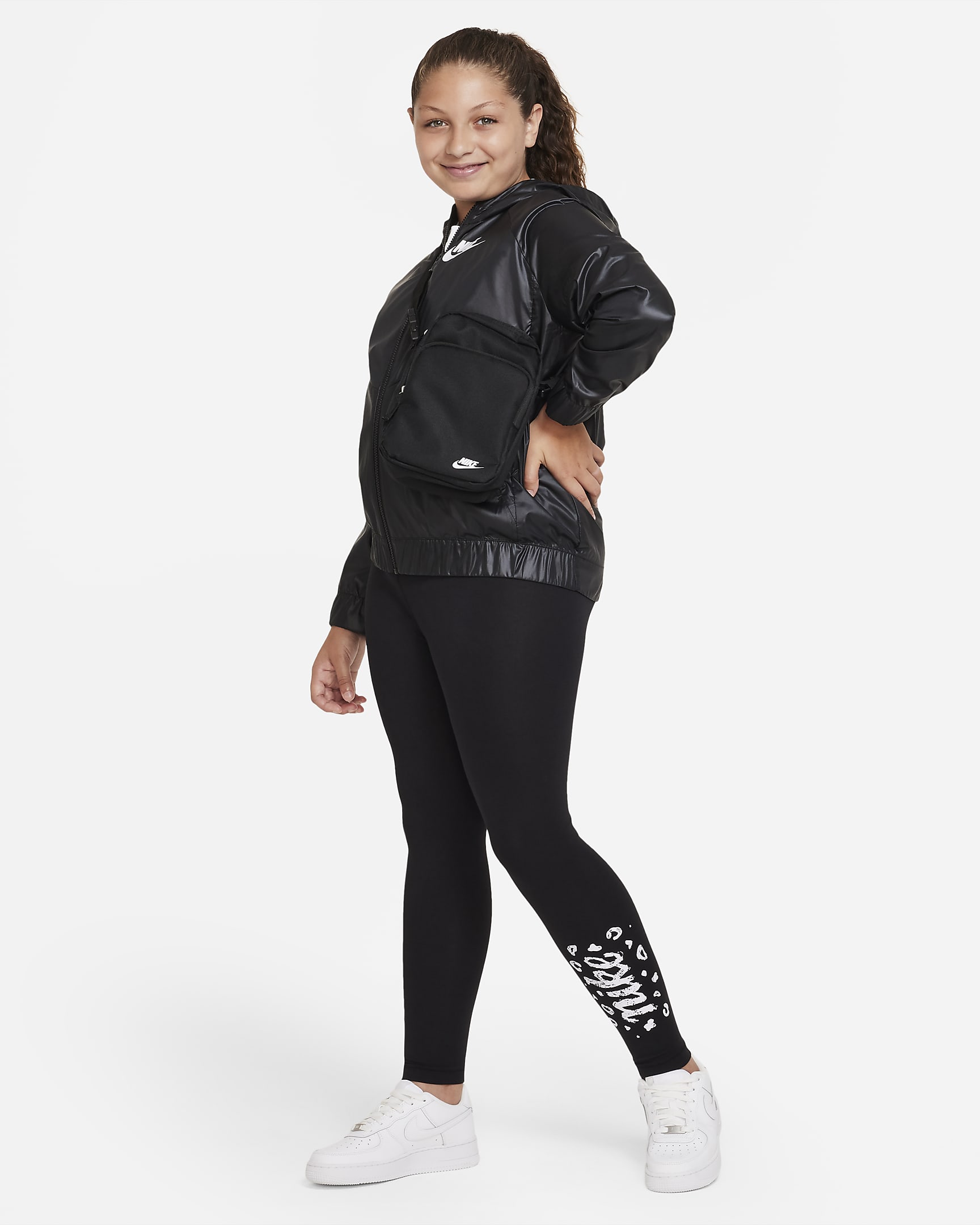 Leggings de tiro medio para niñas talla grande Nike Sportswear Icon ...