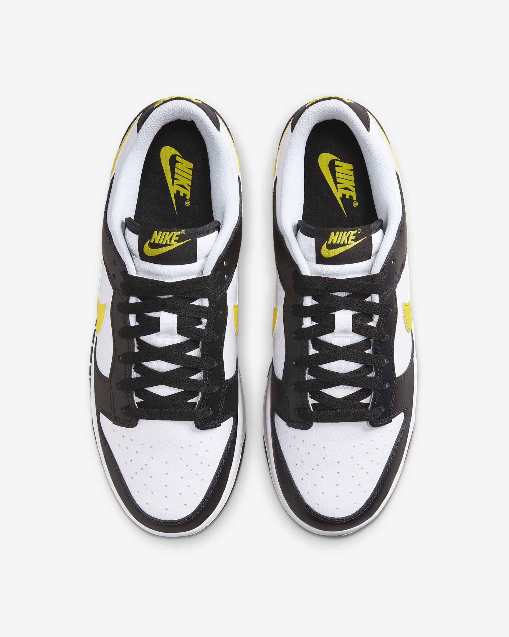 Nike Dunk Low Men's Shoes - Black/White/Opti Yellow