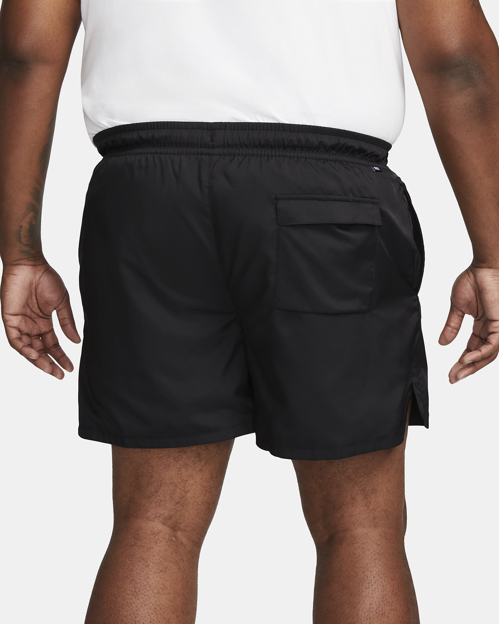 Short Flow tissé doublé Nike Sportswear Sport Essentials pour Homme - Noir/Blanc