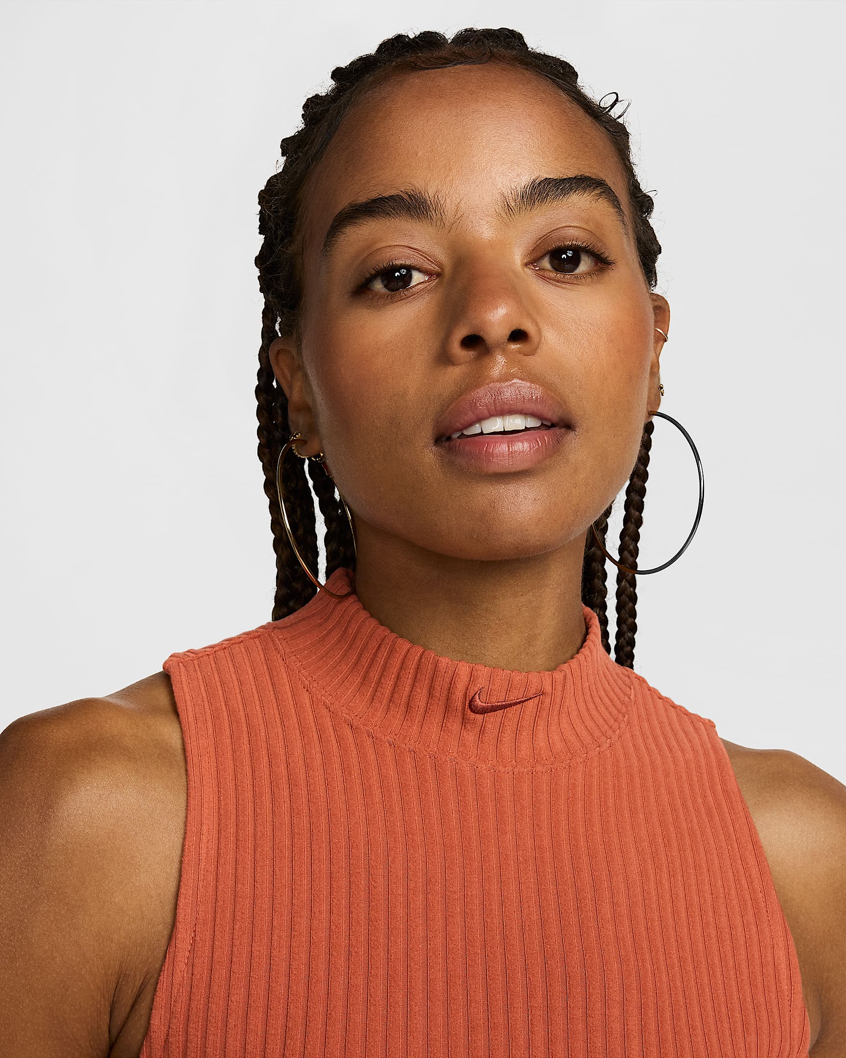 Nike Sportswear Chill Knit Women's Tight MockNeck Ribbed Cropped Tank