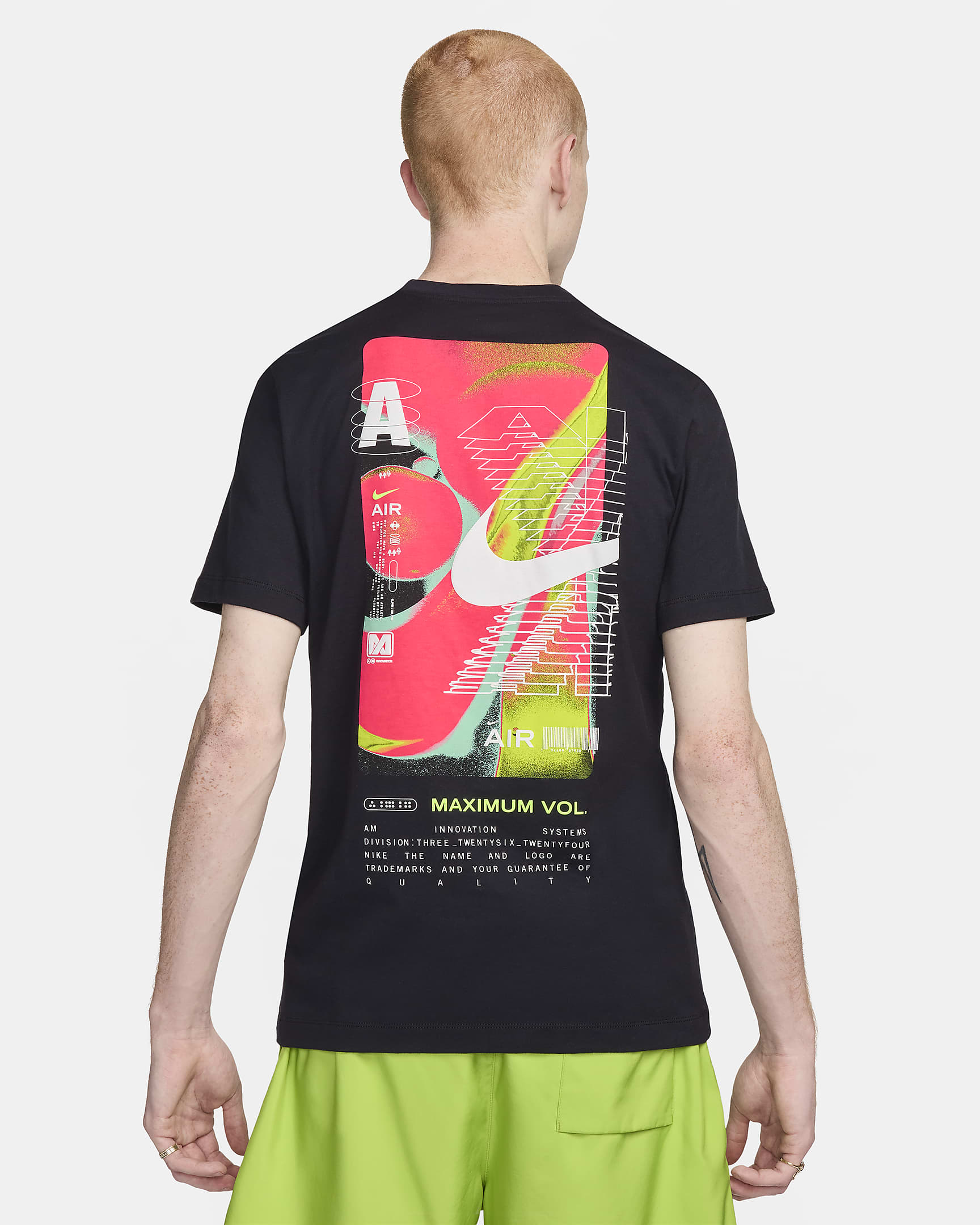 Nike Sportswear T-Shirt mit Rundhalsausschnitt für Herren - Schwarz