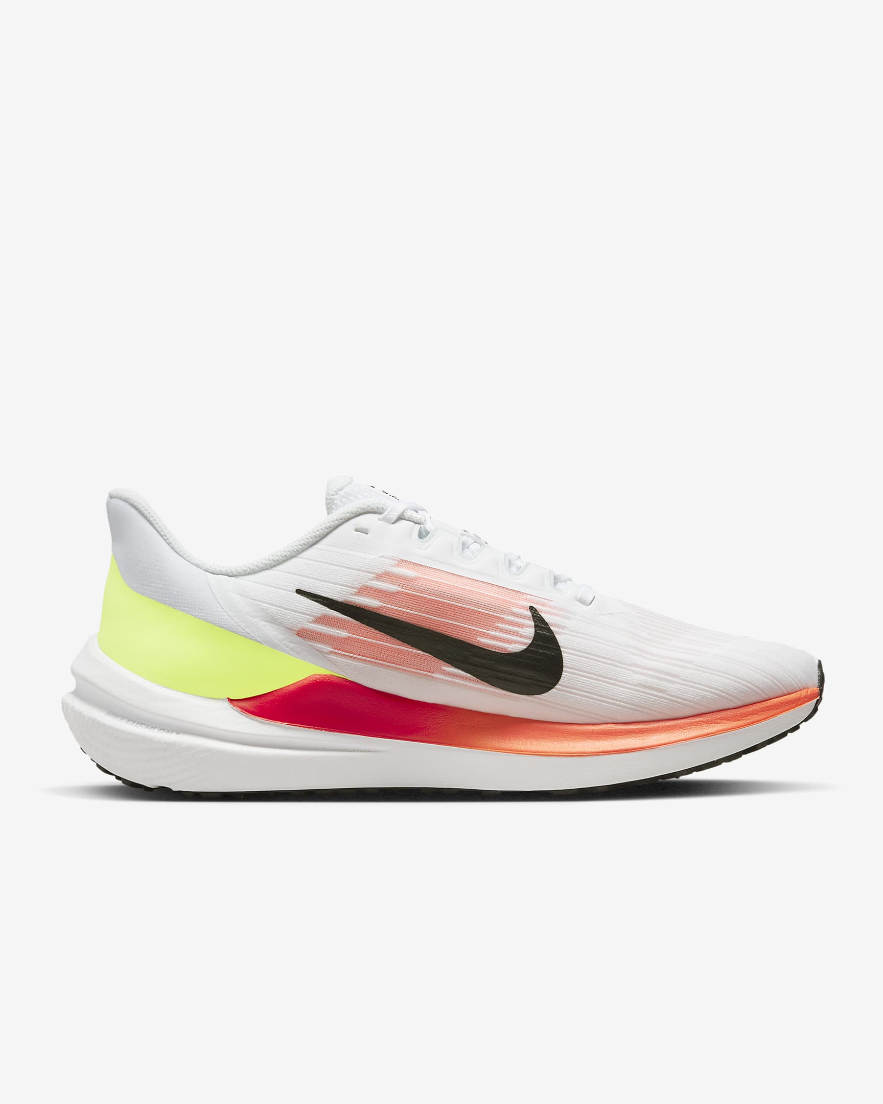 Nike Winflo 9 Men's Road Running Shoes - White/Total Orange/Bright Crimson/Black