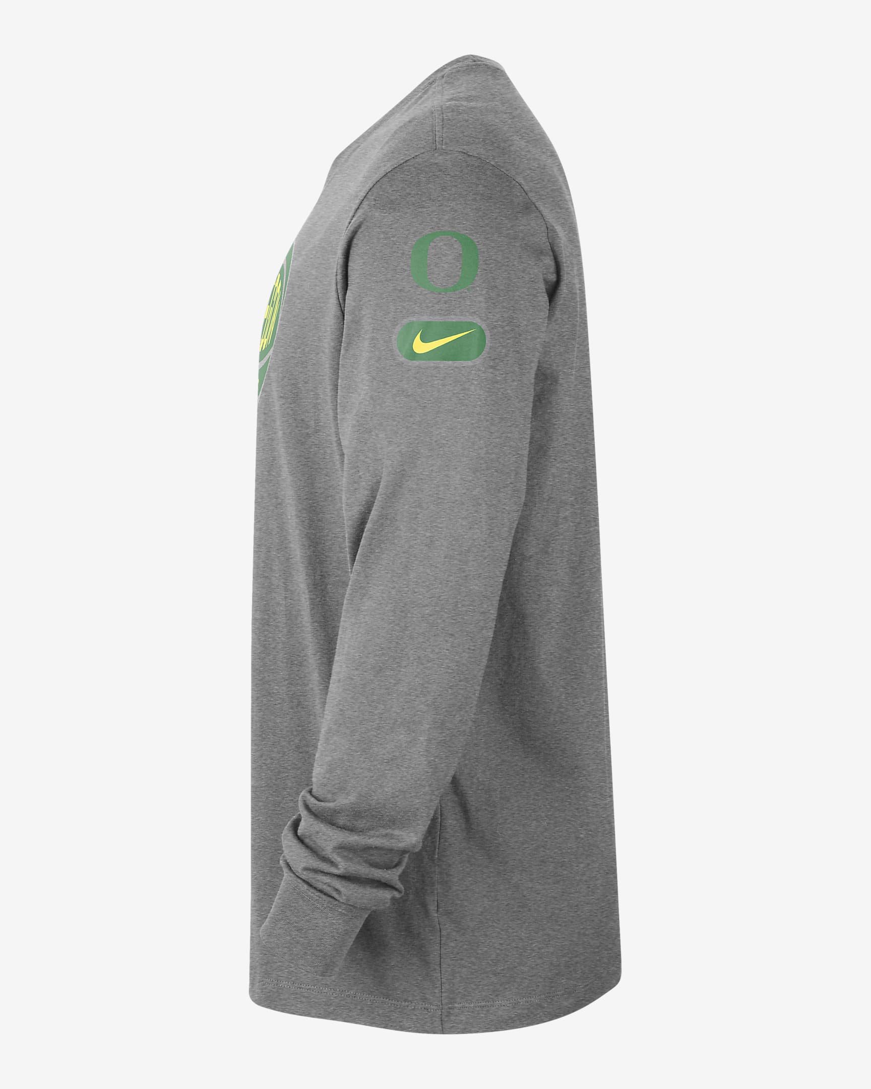 Oregon Fast Break Men's Nike College Long-Sleeve T-Shirt - Dark Grey Heather