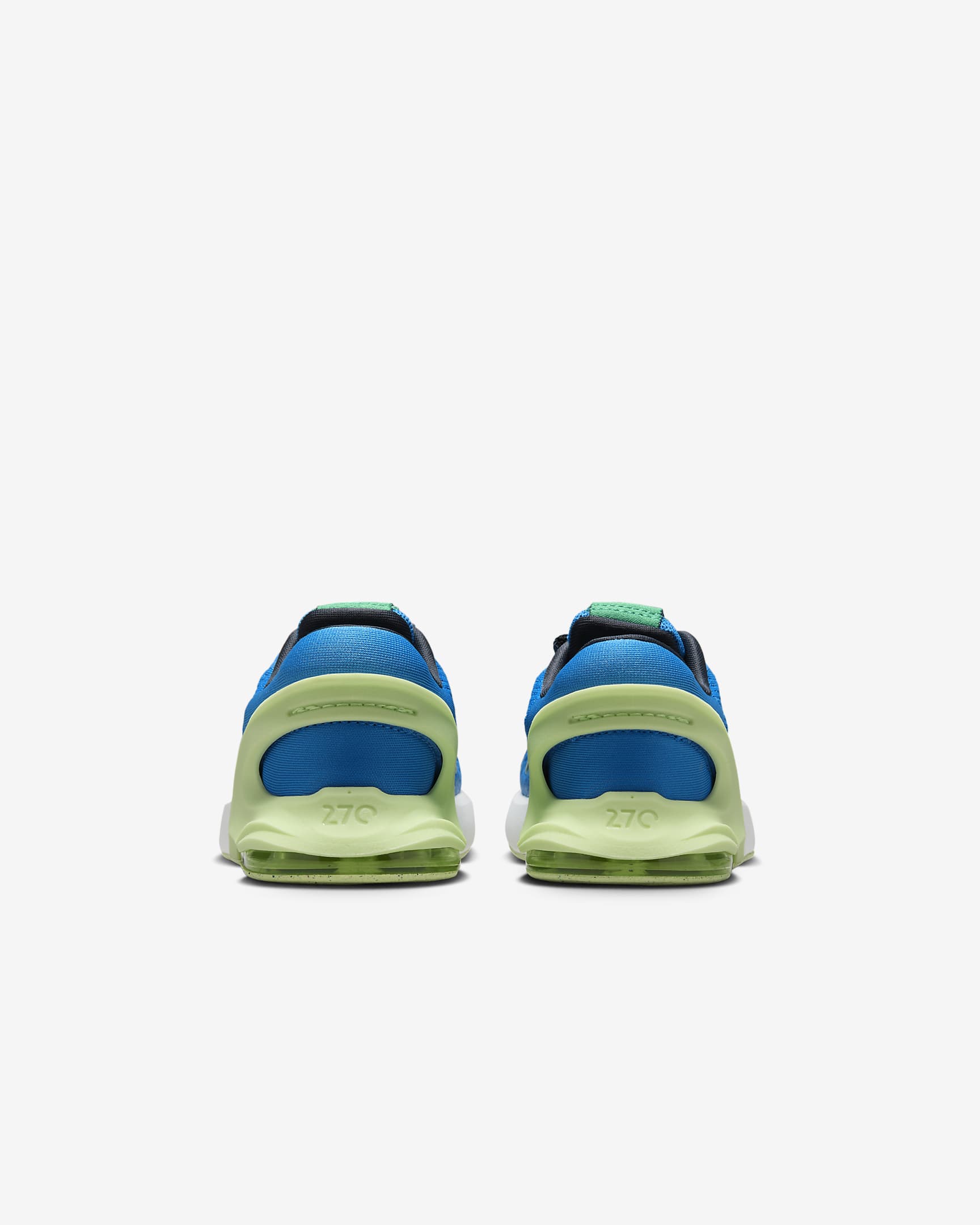 Nike Air Max 270 Go Baby/Toddler Easy On/Off Shoes - Light Photo Blue/Summit White/Stadium Green/Barely Volt