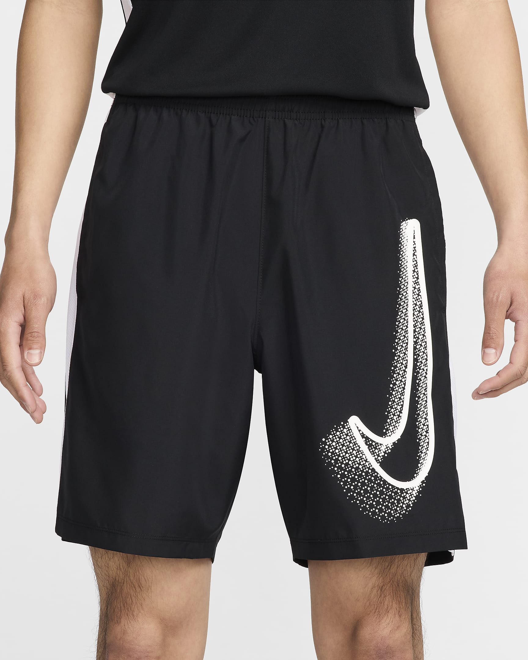 Shorts de fútbol para hombre Nike Academy - Negro/Blanco/Blanco