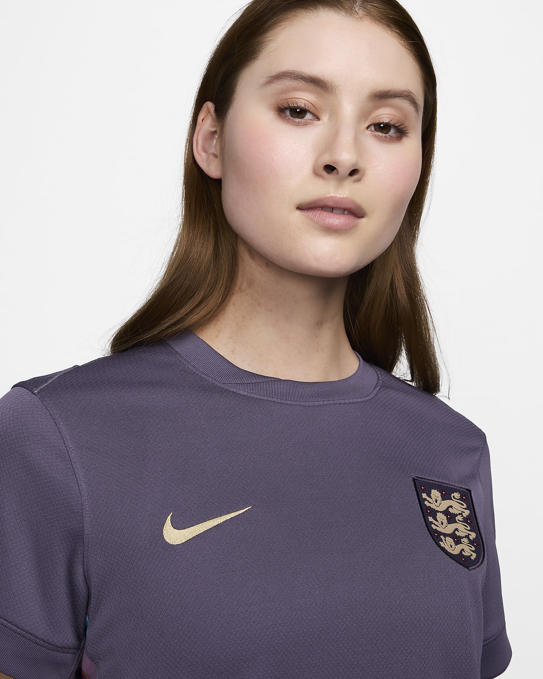 Maillot de foot replica Nike Dri-FIT Angleterre (Équipe féminine) 2024/25 Stadium Extérieur pour femme - Dark Raisin/Dark Raisin/Sesame