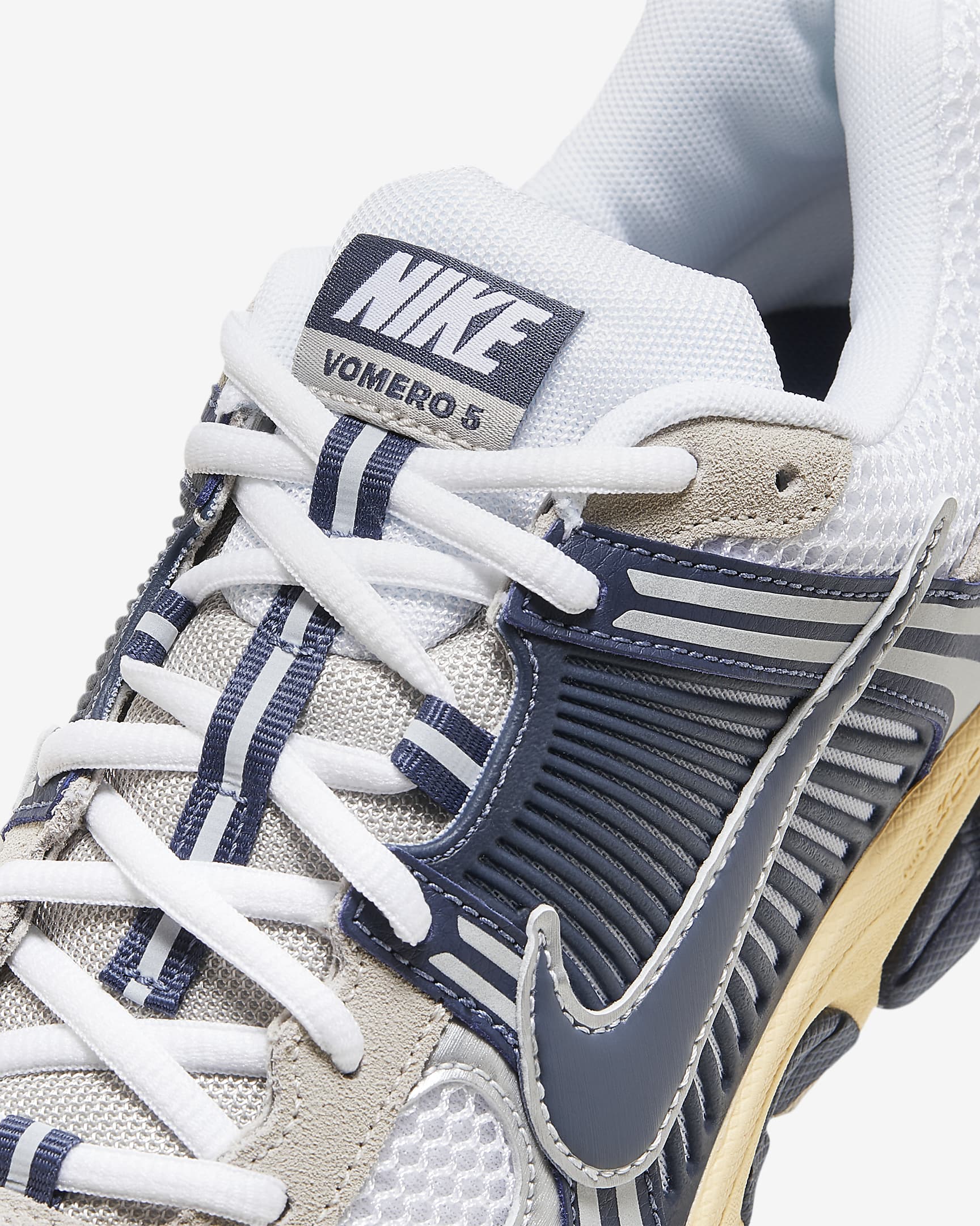 Nike Zoom Vomero 5 herenschoenen - Wit/Cream II/Metallic Platinum/Thunder Blue