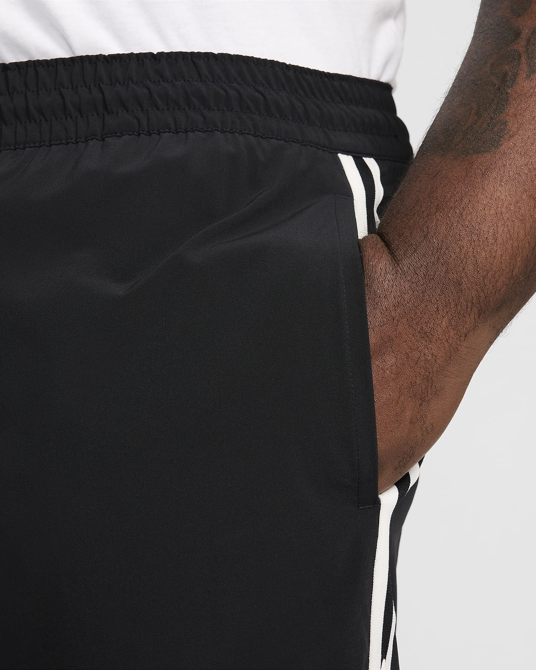 Shorts de básquetbol DNA 2 en 1 de 10 cm para hombre Kevin Durant - Negro/Negro/Vela