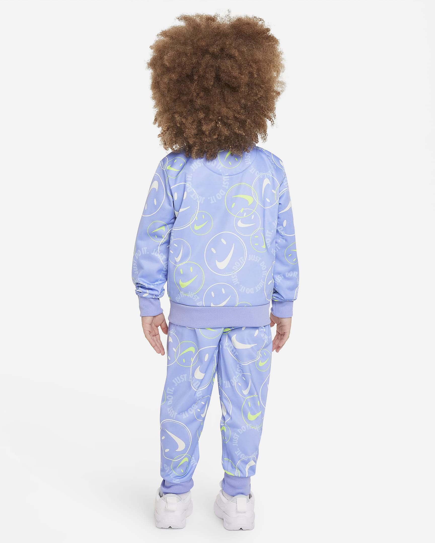 Nike Smiley Swoosh Printed Tricot Set Toddler Tracksuit - Light Thistle