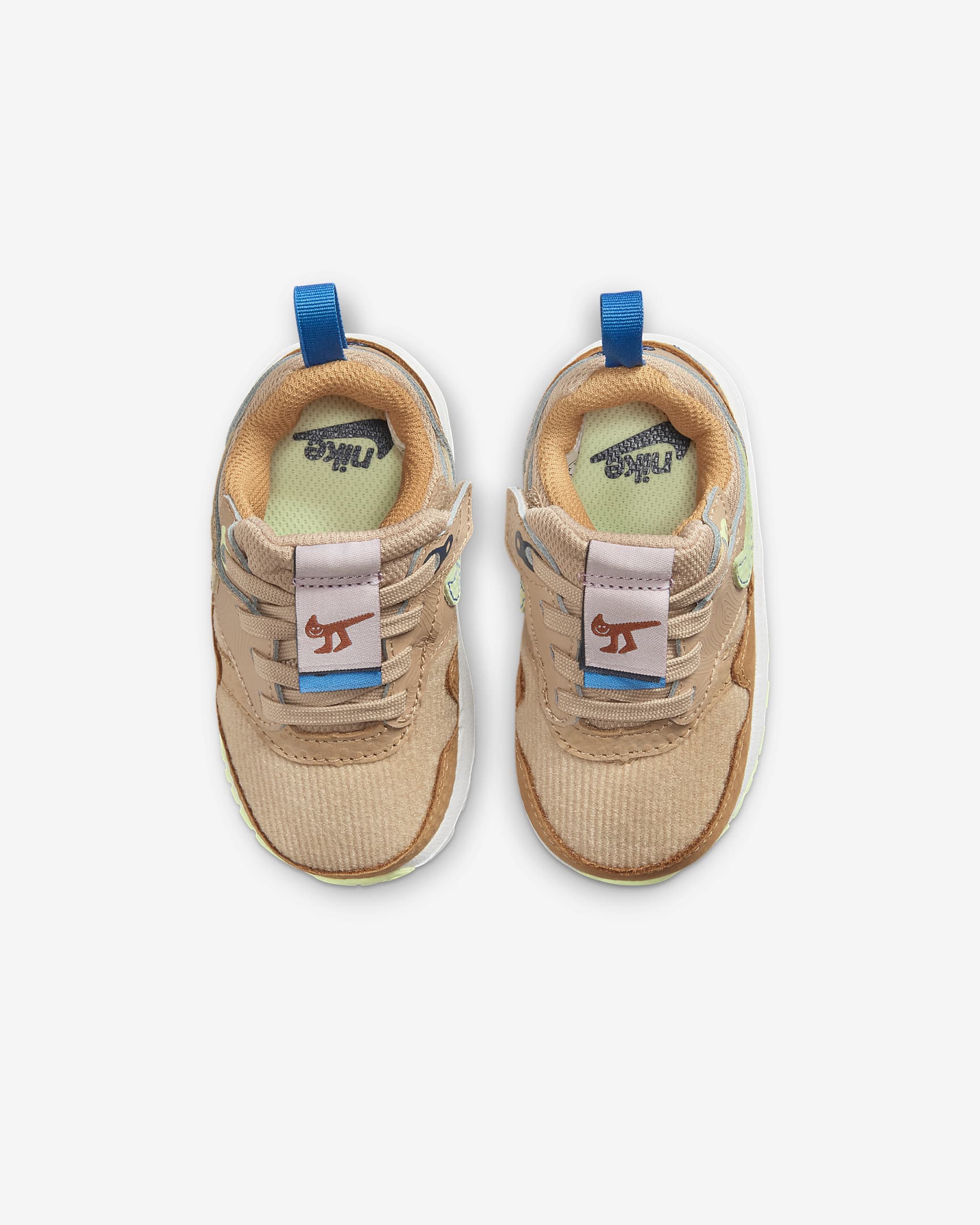 Nike Air Max 1 SE EasyOn Schuh für Babys und Kleinkinder - Hemp/Flax/Coconut Milk