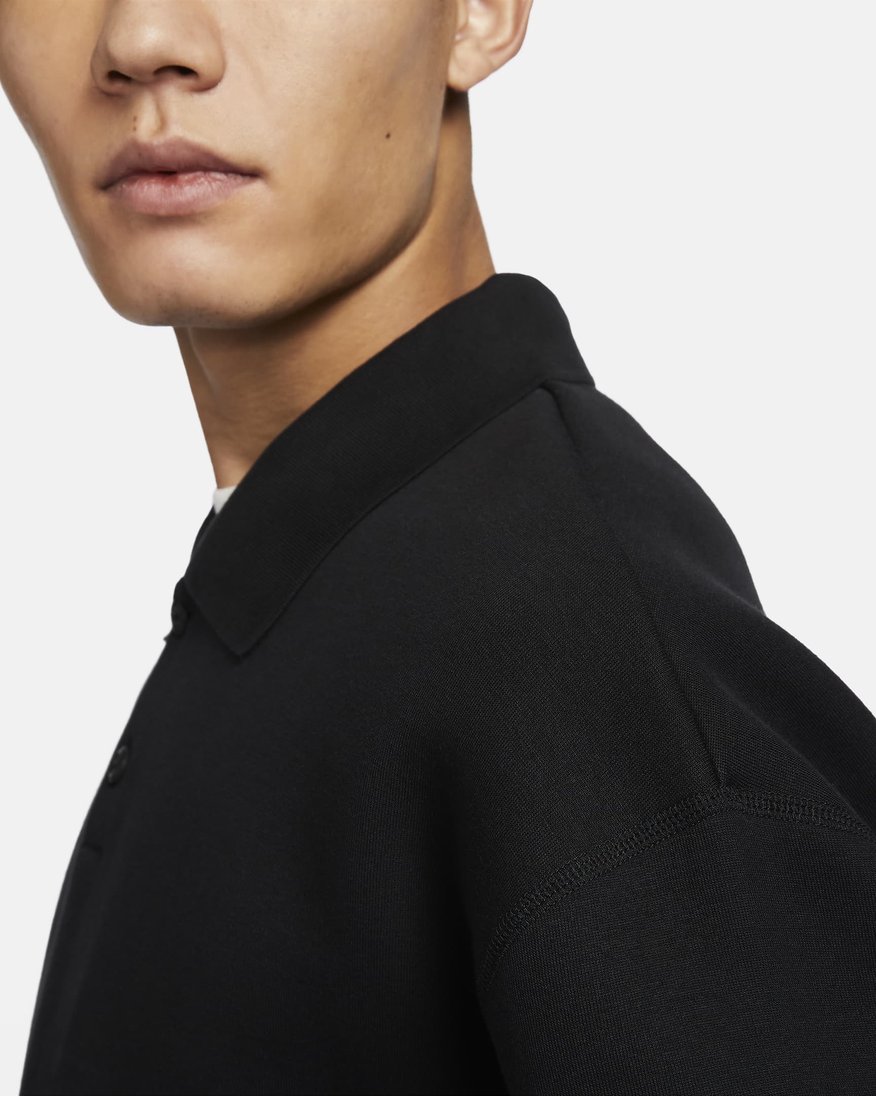 Nike Tech Fleece Reimagined Men's Polo - Black