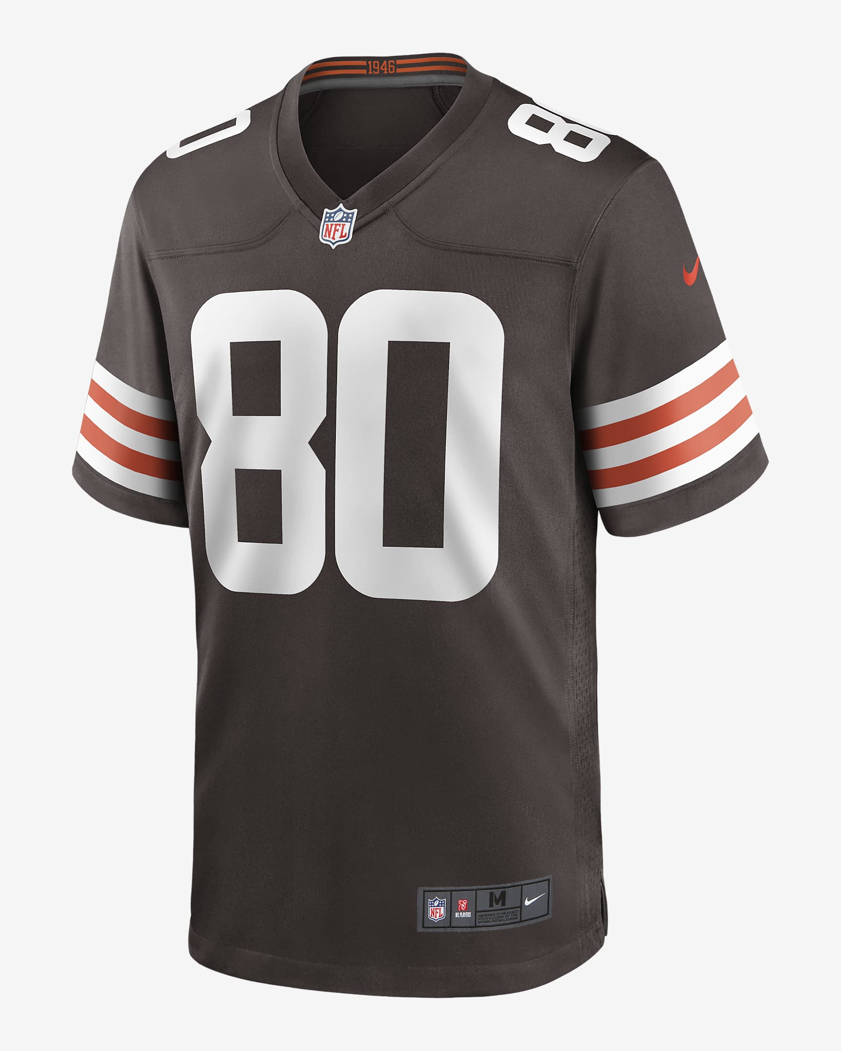 NFL Cleveland Browns (Jarvis Landry) Men's Game Football Jersey - Seal Brown