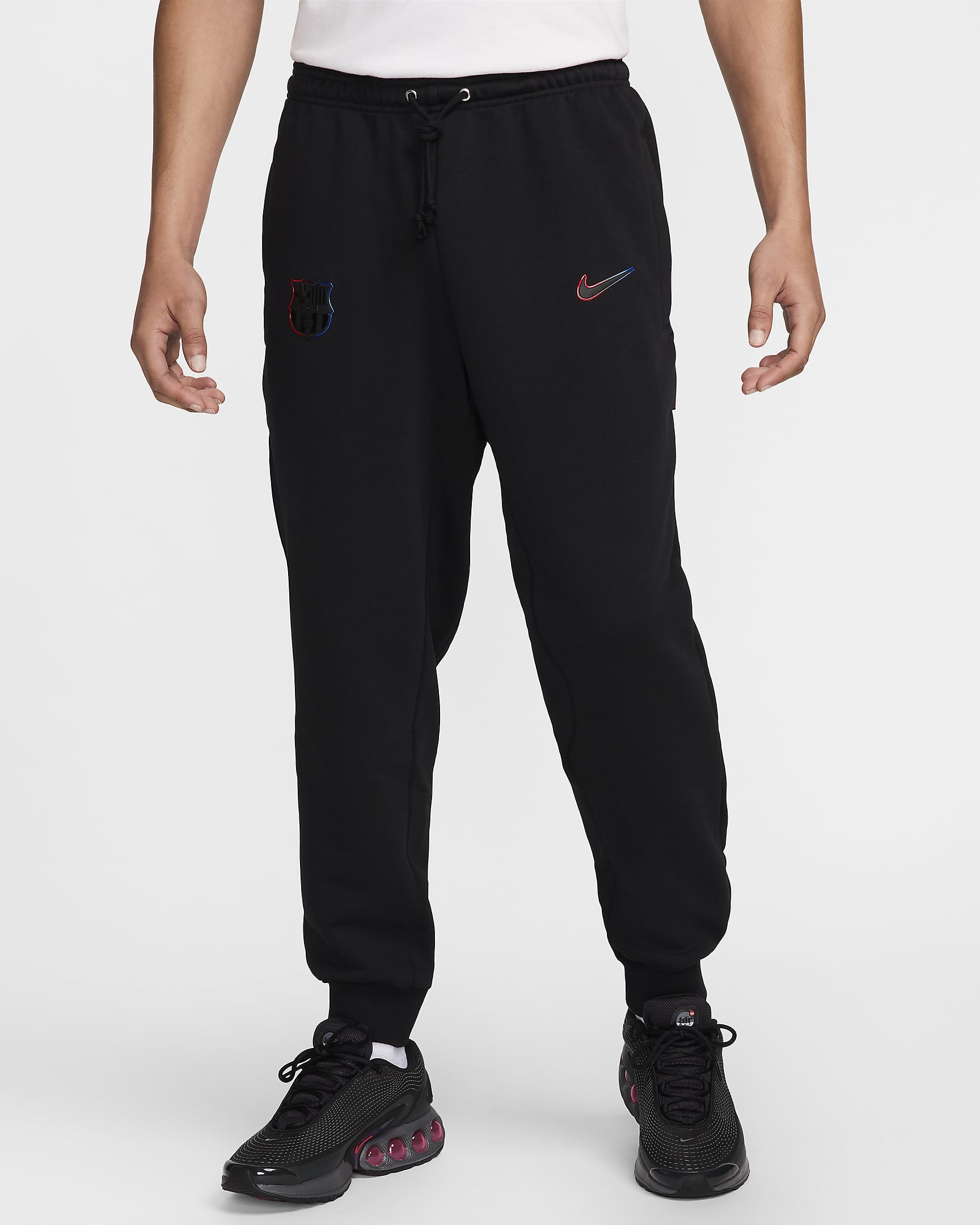 Pantalon de foot fuselé Nike Dri-FIT FC Barcelona Standard Issue Extérieur pour homme - Noir/Noir