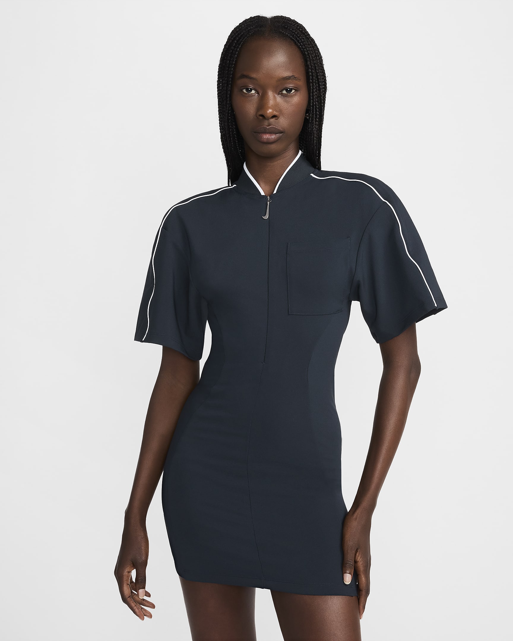 Robe Nike x Jacquemus pour Femme - Dark Obsidian/Blanc