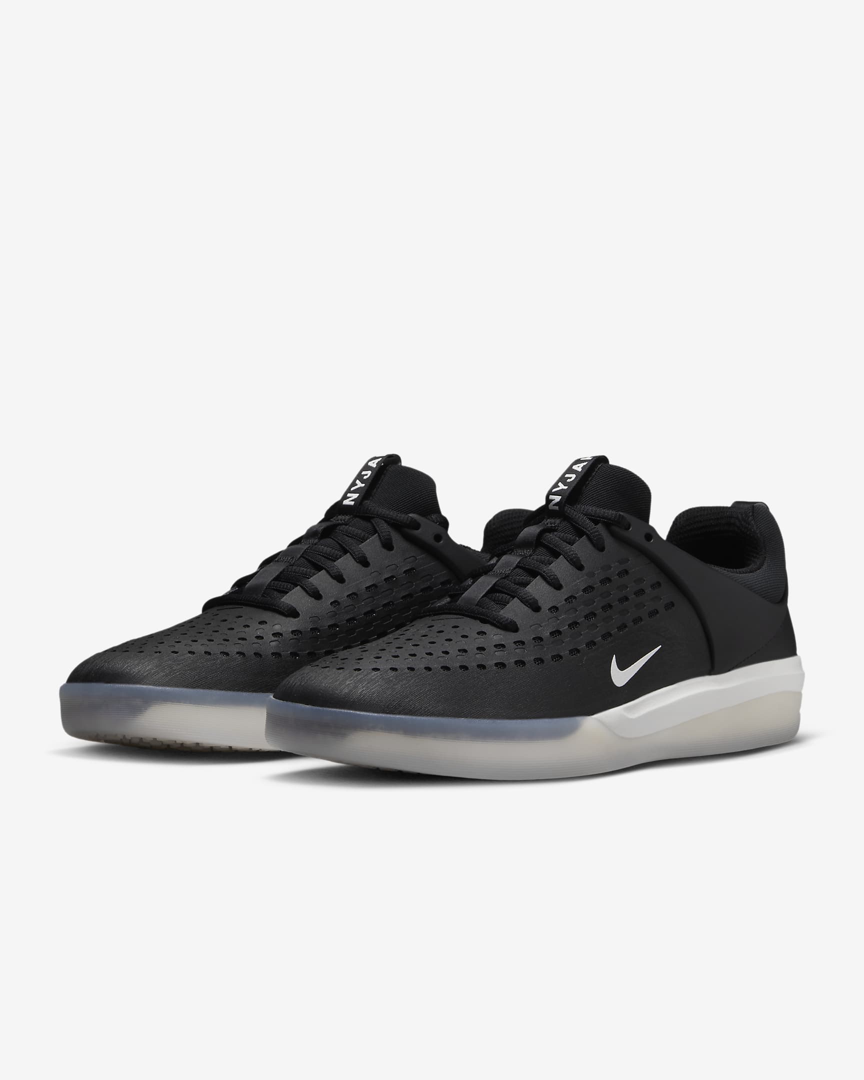 Tenis de skateboarding Nike SB Nyjah 3 - Negro/Negro/Blanco cumbre/Blanco