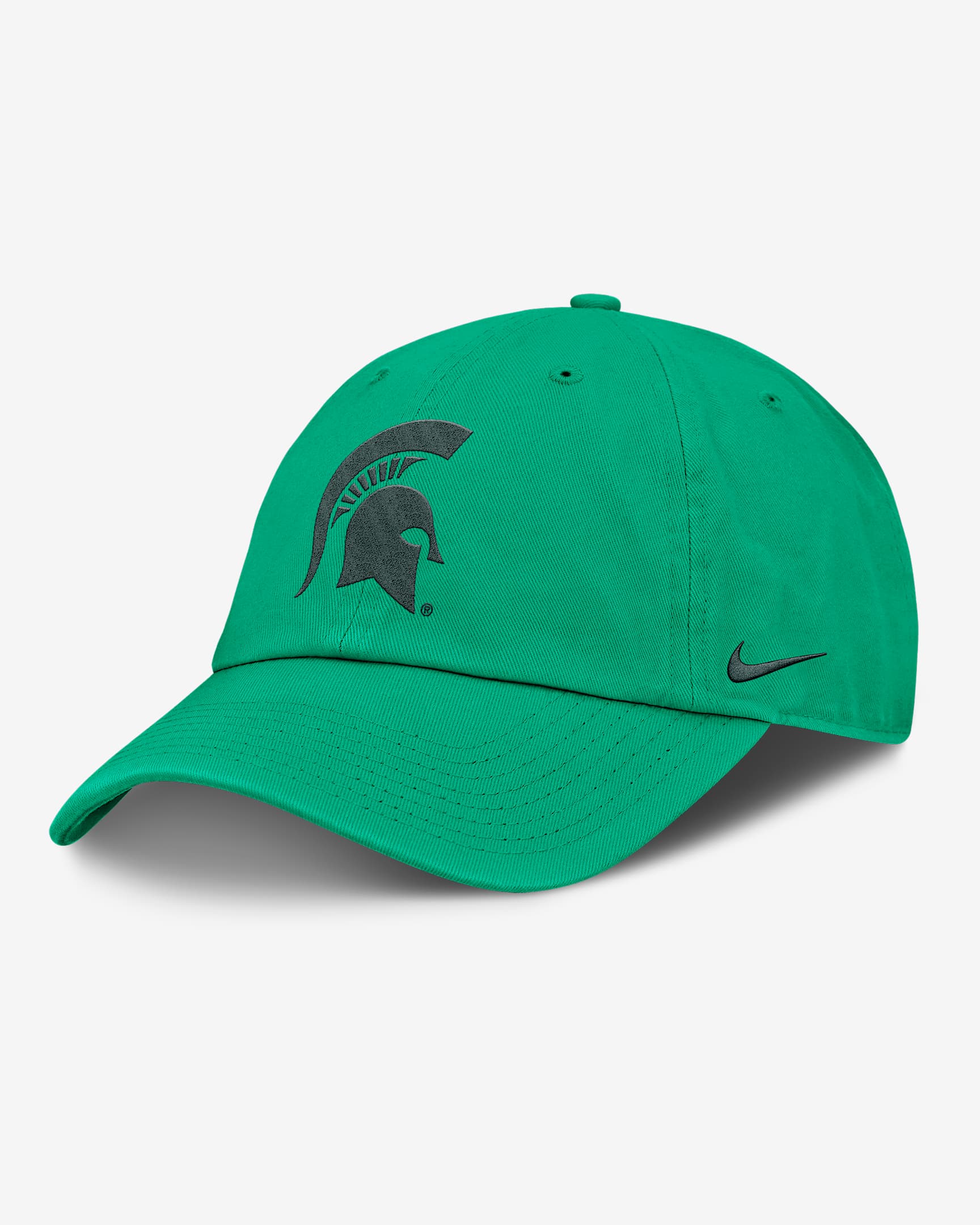 Michigan State Primetime Campus Club Toned Men's Nike College Adjustable Hat - Kelly Green