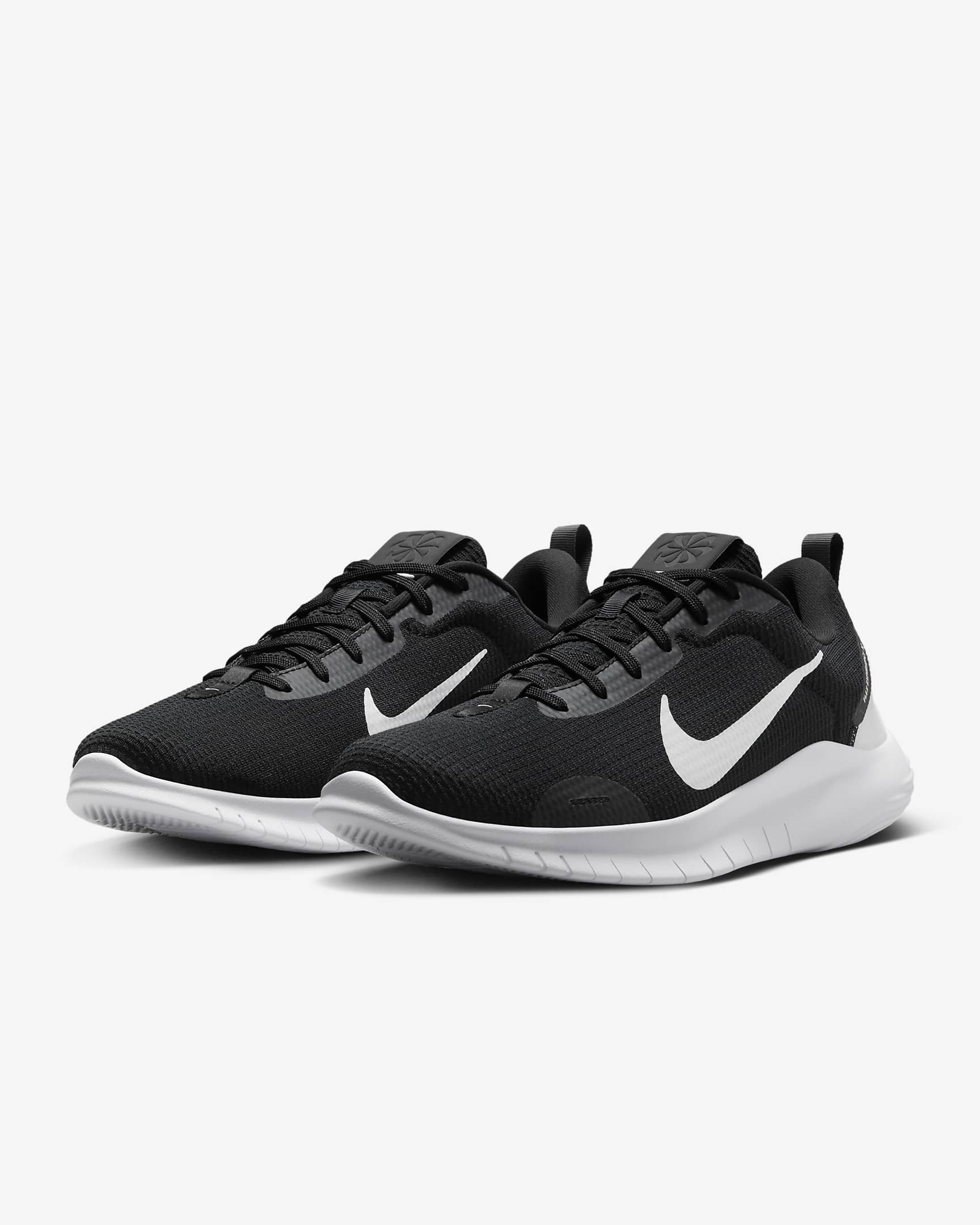 Nike Flex Experience Run 12 Men's Road Running Shoes - Black/Dark Smoke Grey/White