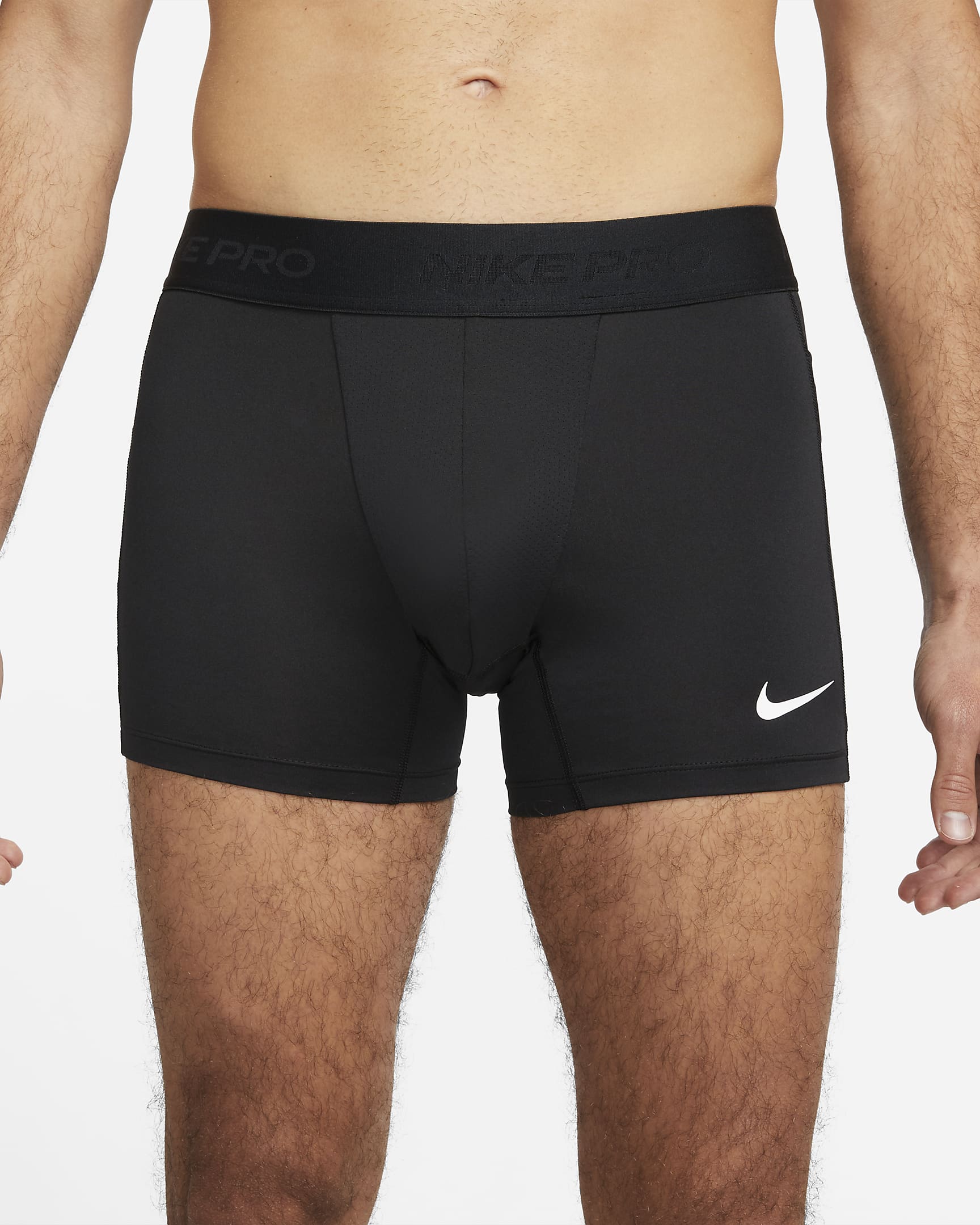 Nike Pro Men's Dri-FIT Brief Shorts - Black/White