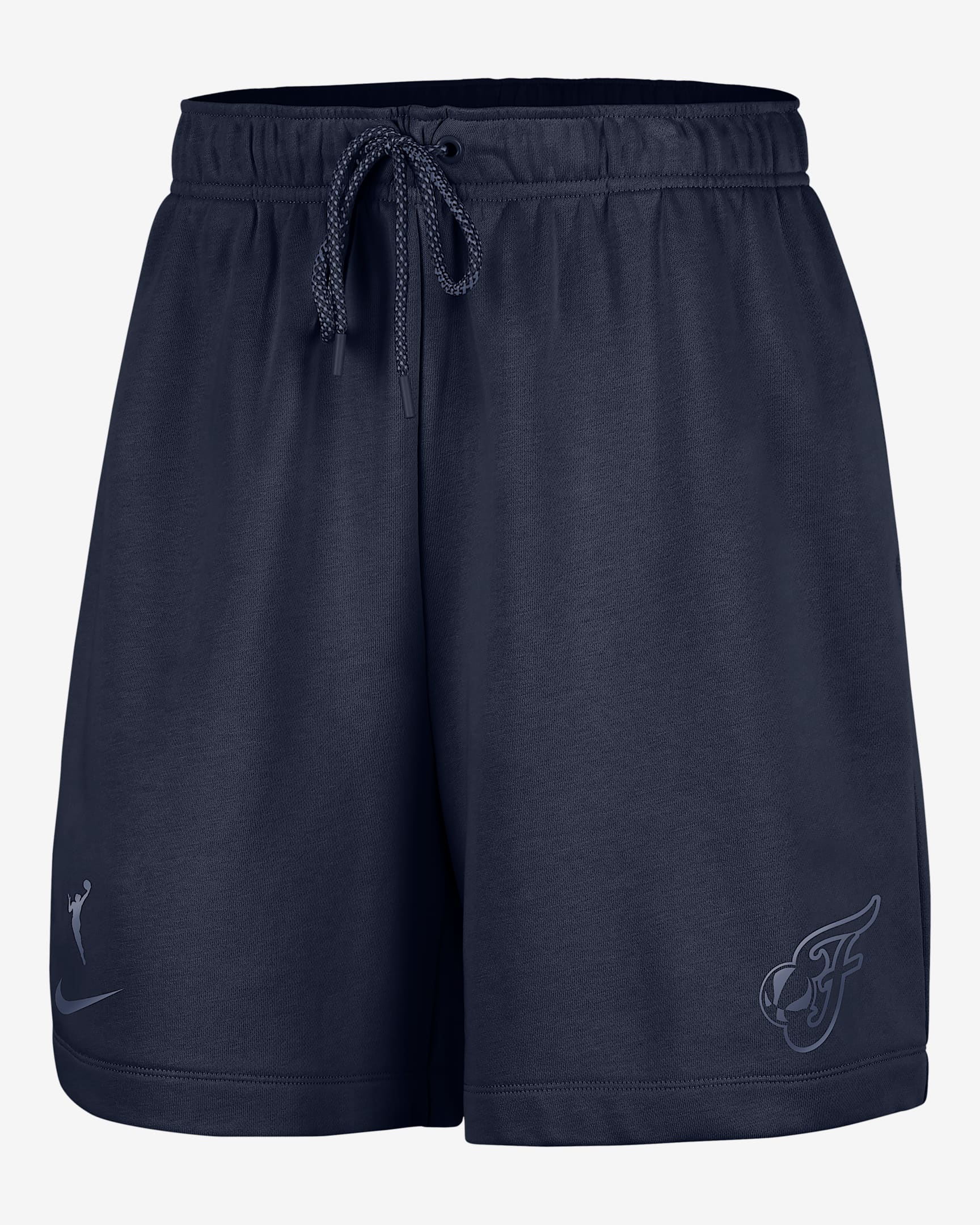 Indiana Fever Women's Nike WNBA 6" Fleece Shorts - College Navy/Diffused Blue
