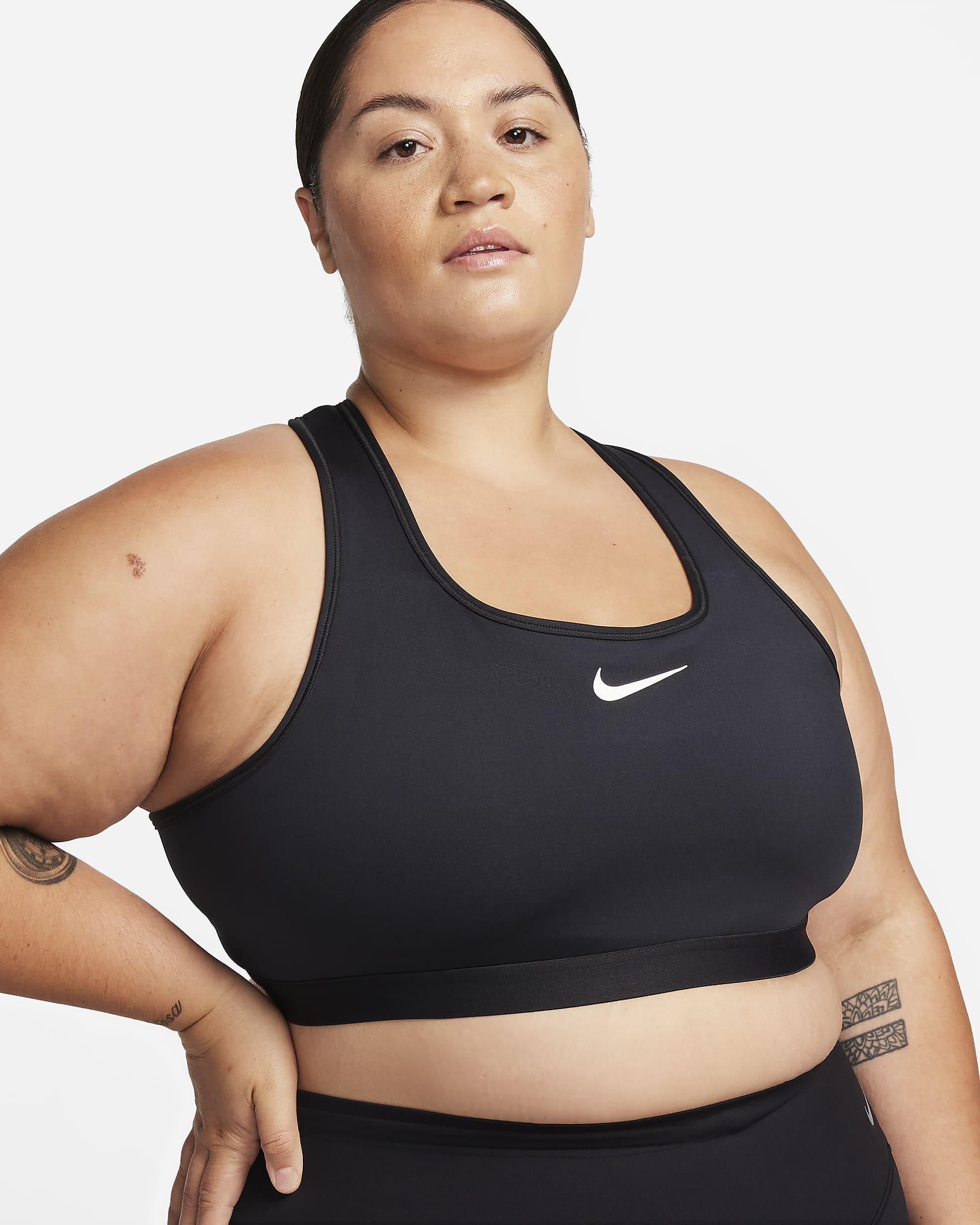 Nike Swoosh High Support Women's NonPadded Adjustable Sports Bra.