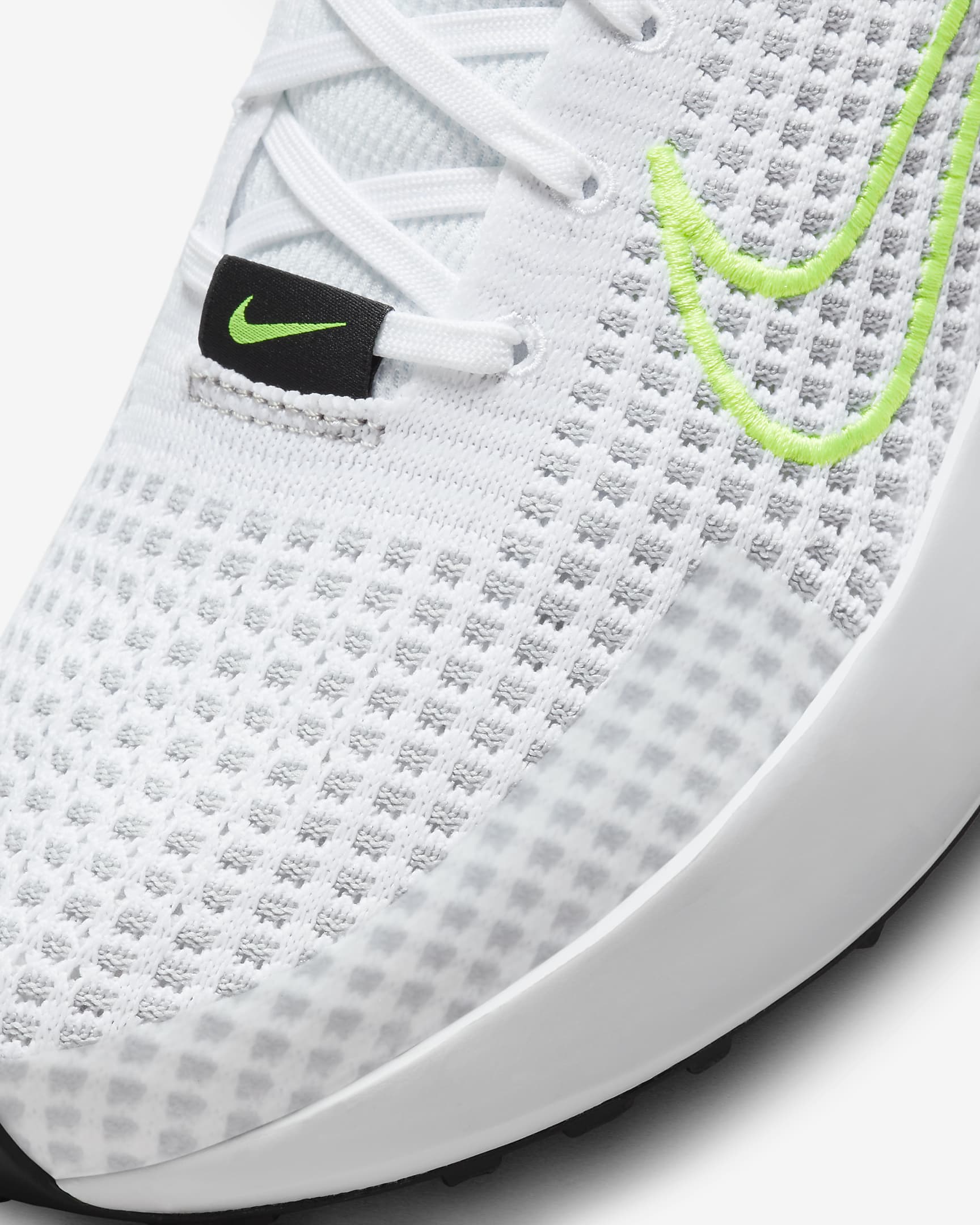 Nike Interact Run Men's Road Running Shoes - White/Wolf Grey/Black/Volt