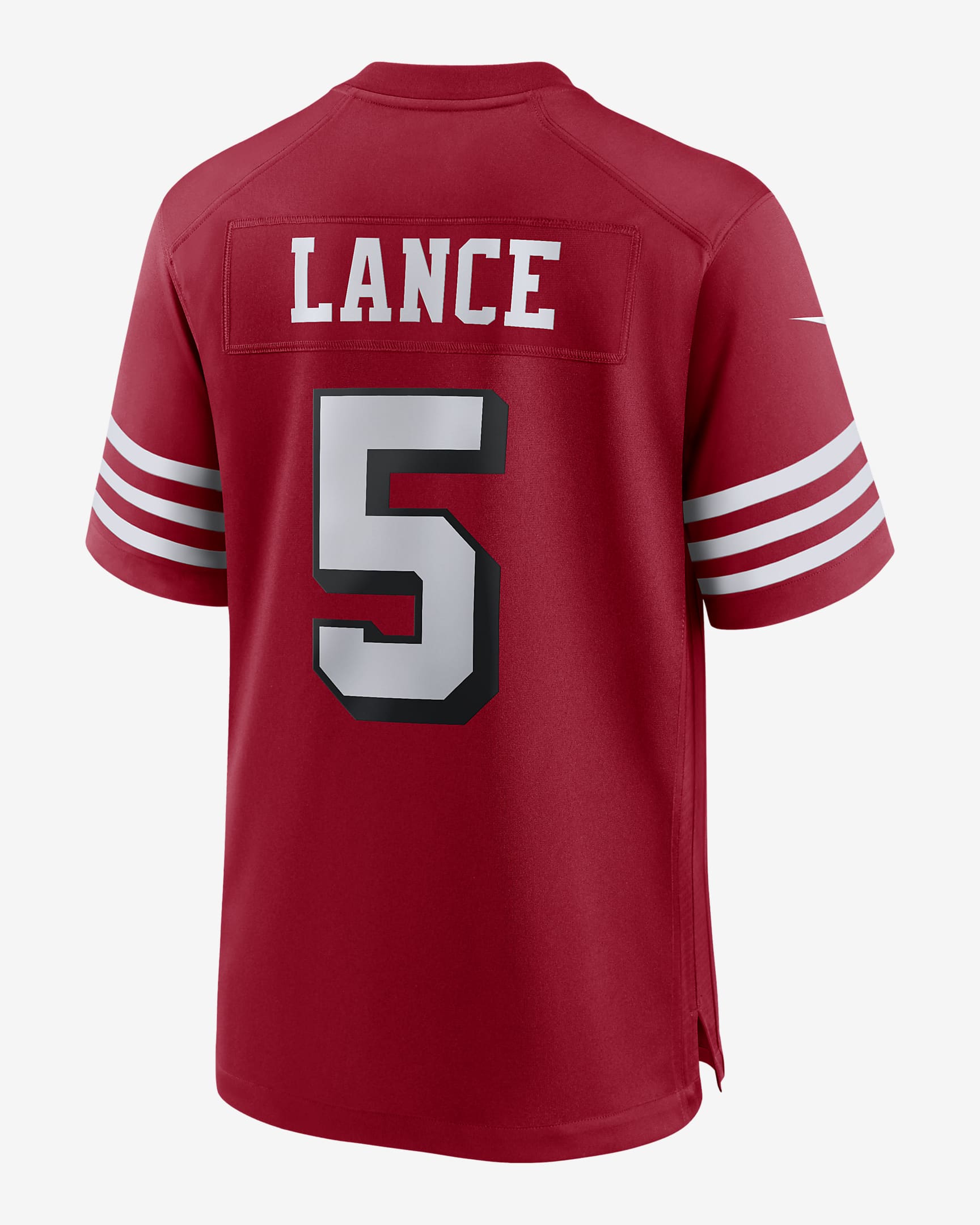 NFL San Francisco 49ers (Trey Lance) Men's Game Football Jersey. Nike.com
