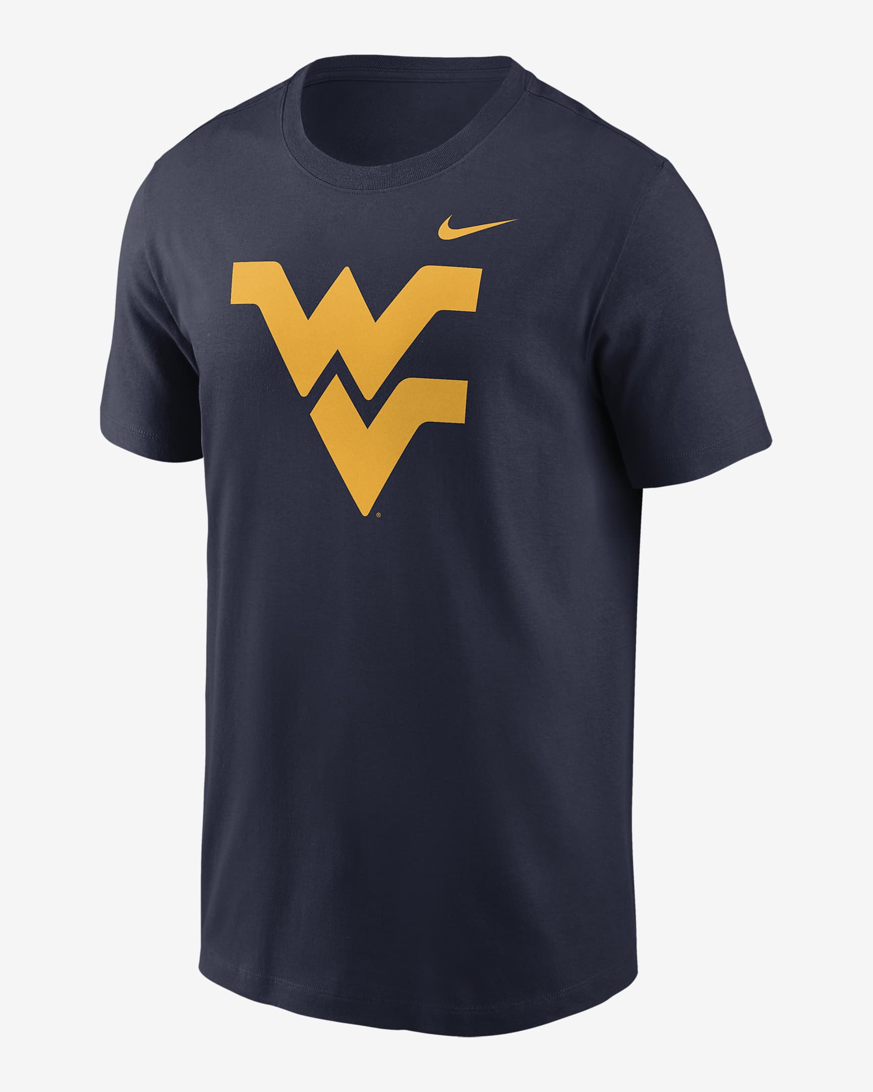 West Virginia Mountaineers Primetime Evergreen Logo Men's Nike College T-Shirt - Navy