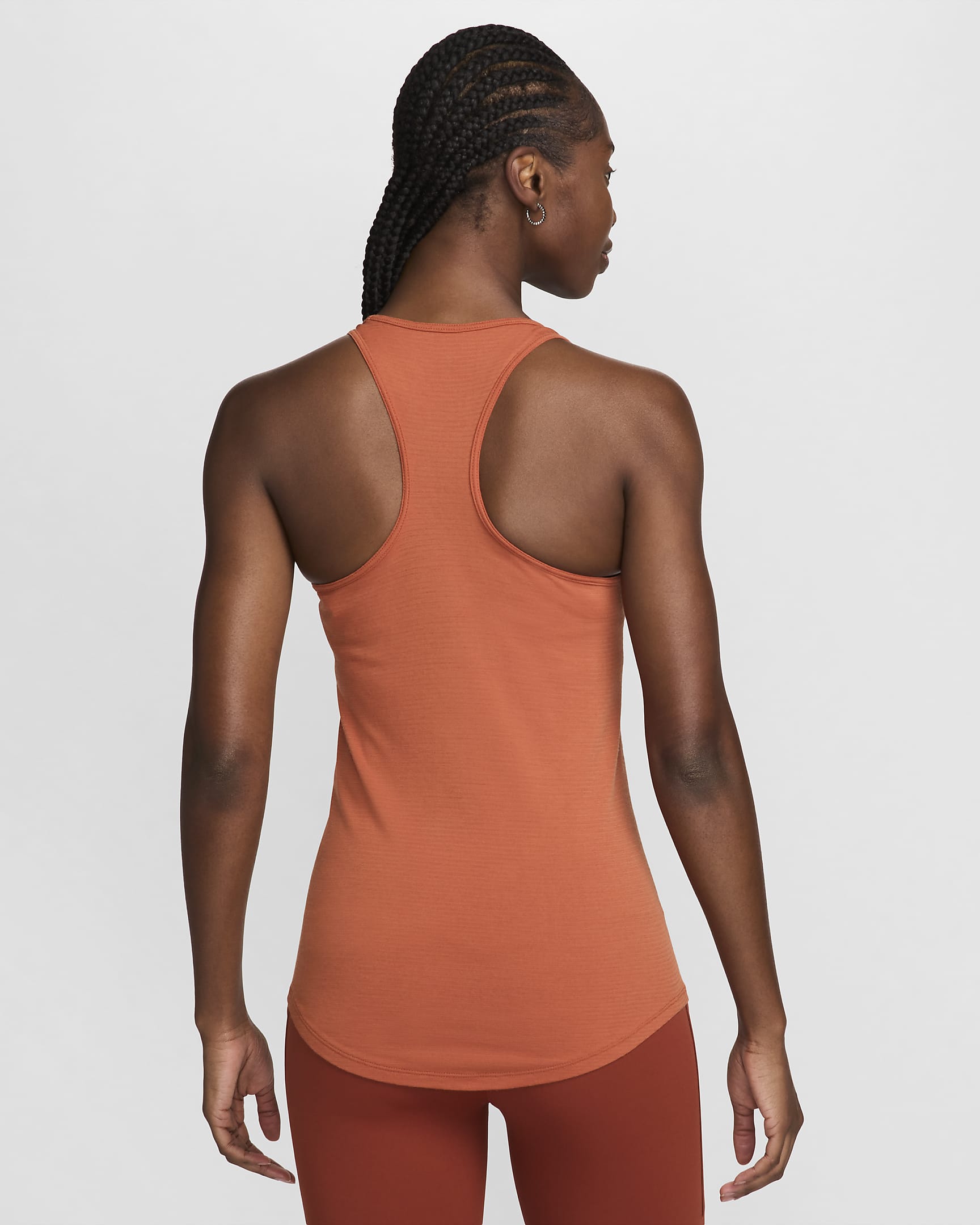 Nike Swift Dri-FIT løpeoverdel i ull til dame - Burnt Sunrise