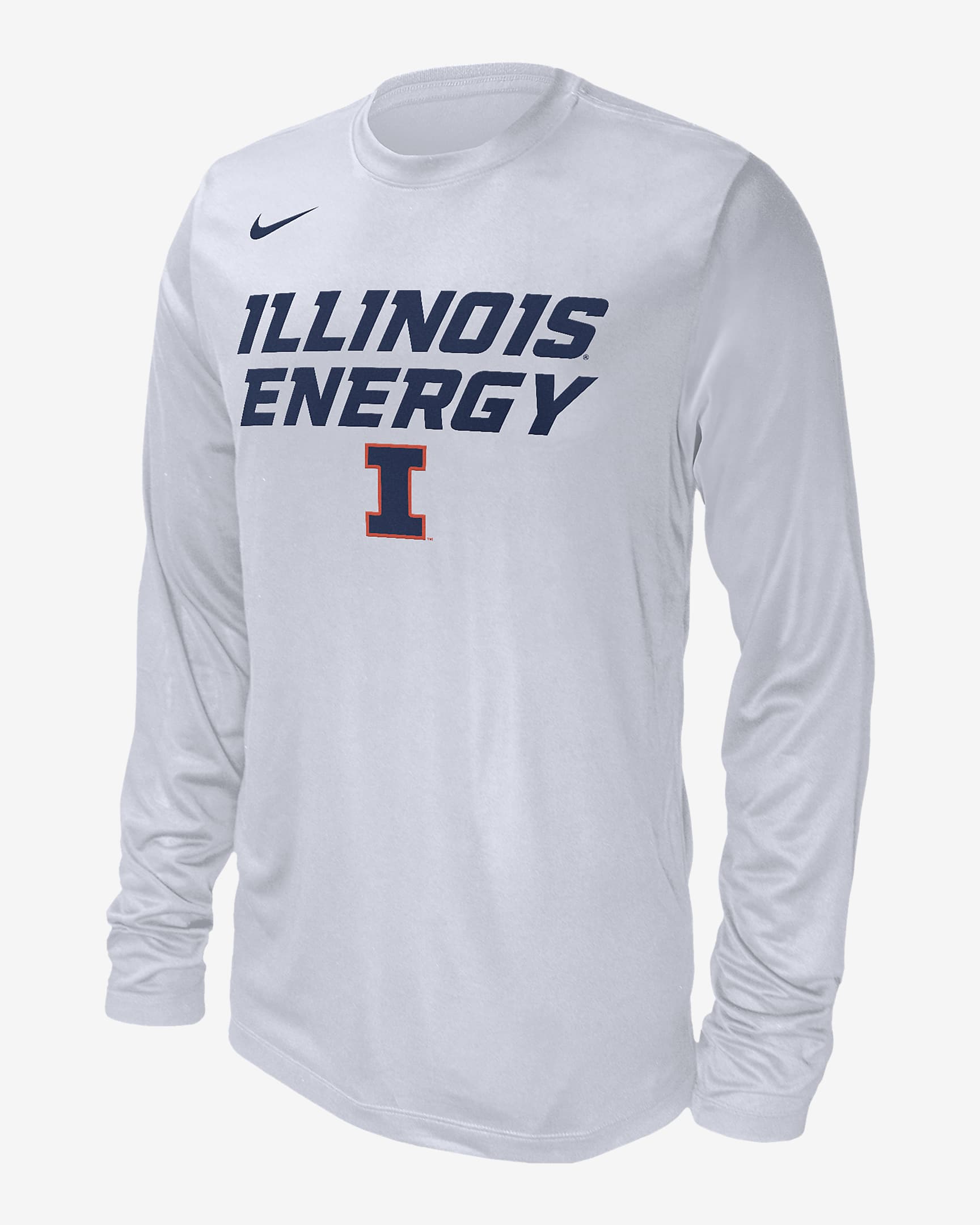 Illinois Men's Nike College Long-Sleeve T-Shirt - White