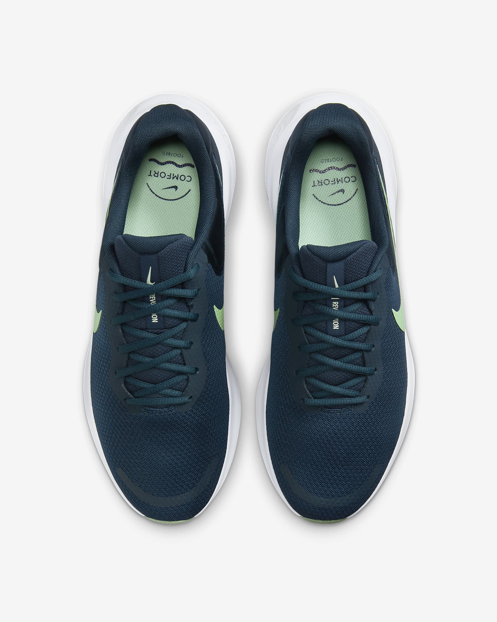 Nike Revolution 7 Men's Road Running Shoes - Armoury Navy/Photon Dust/Jade Horizon/Vapour Green