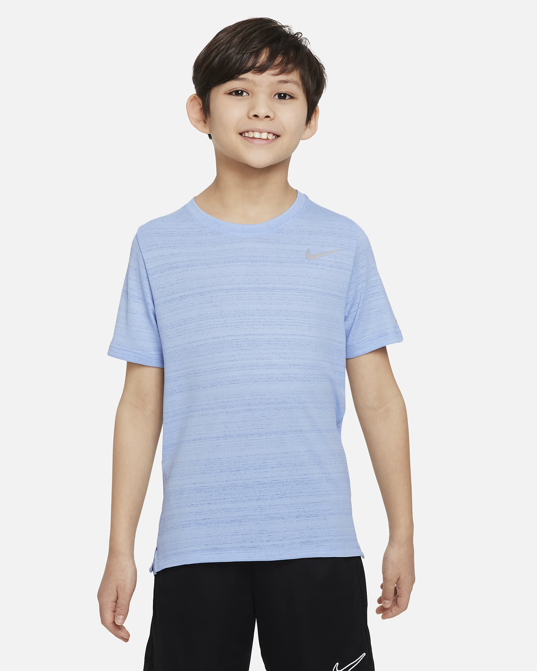 Nike Dri-FIT Miler Older Kids' (Boys') Training Top - Cobalt Bliss