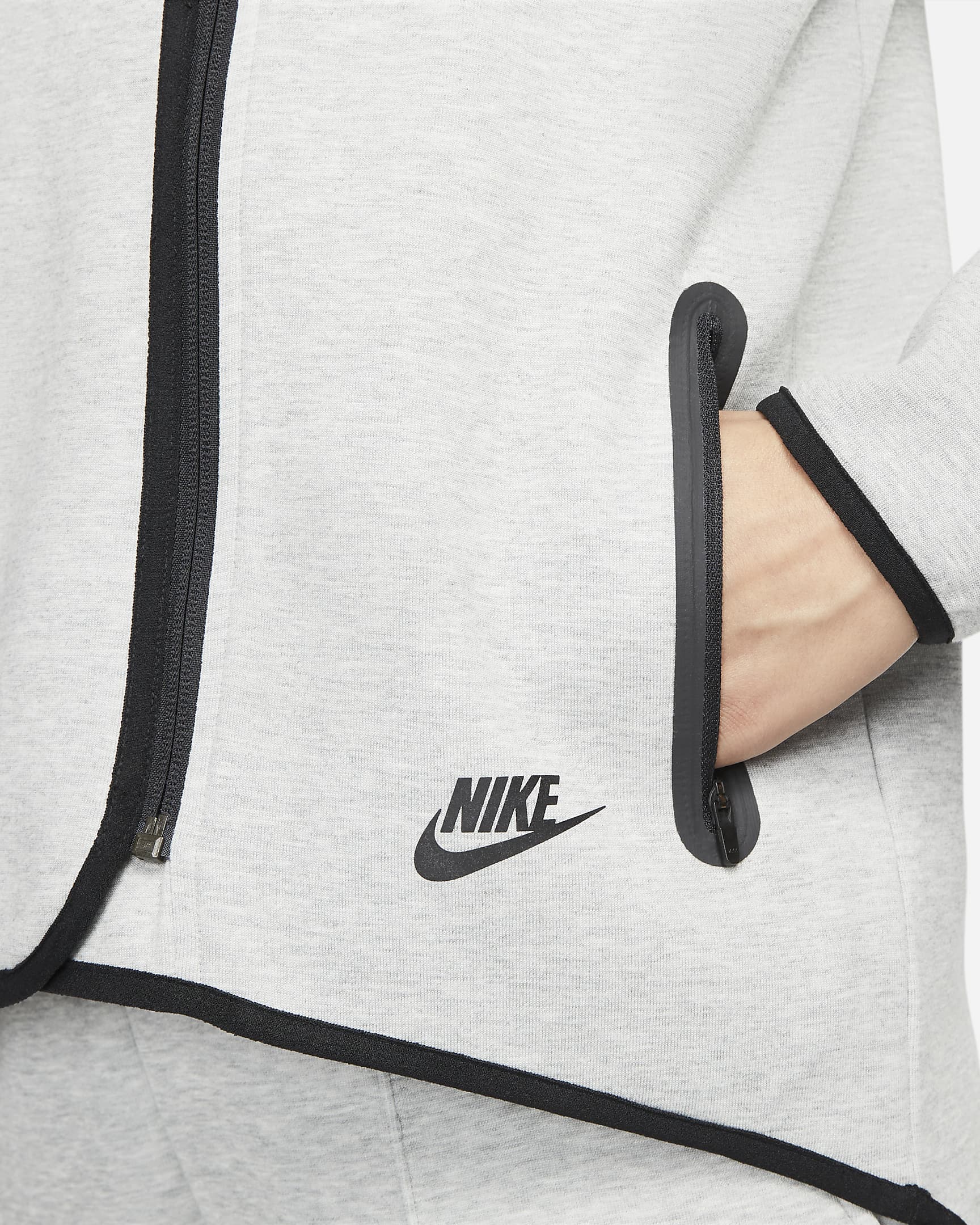 Nike Sportswear Tech Fleece OG Women's Loose Cape - Dark Grey Heather/Black