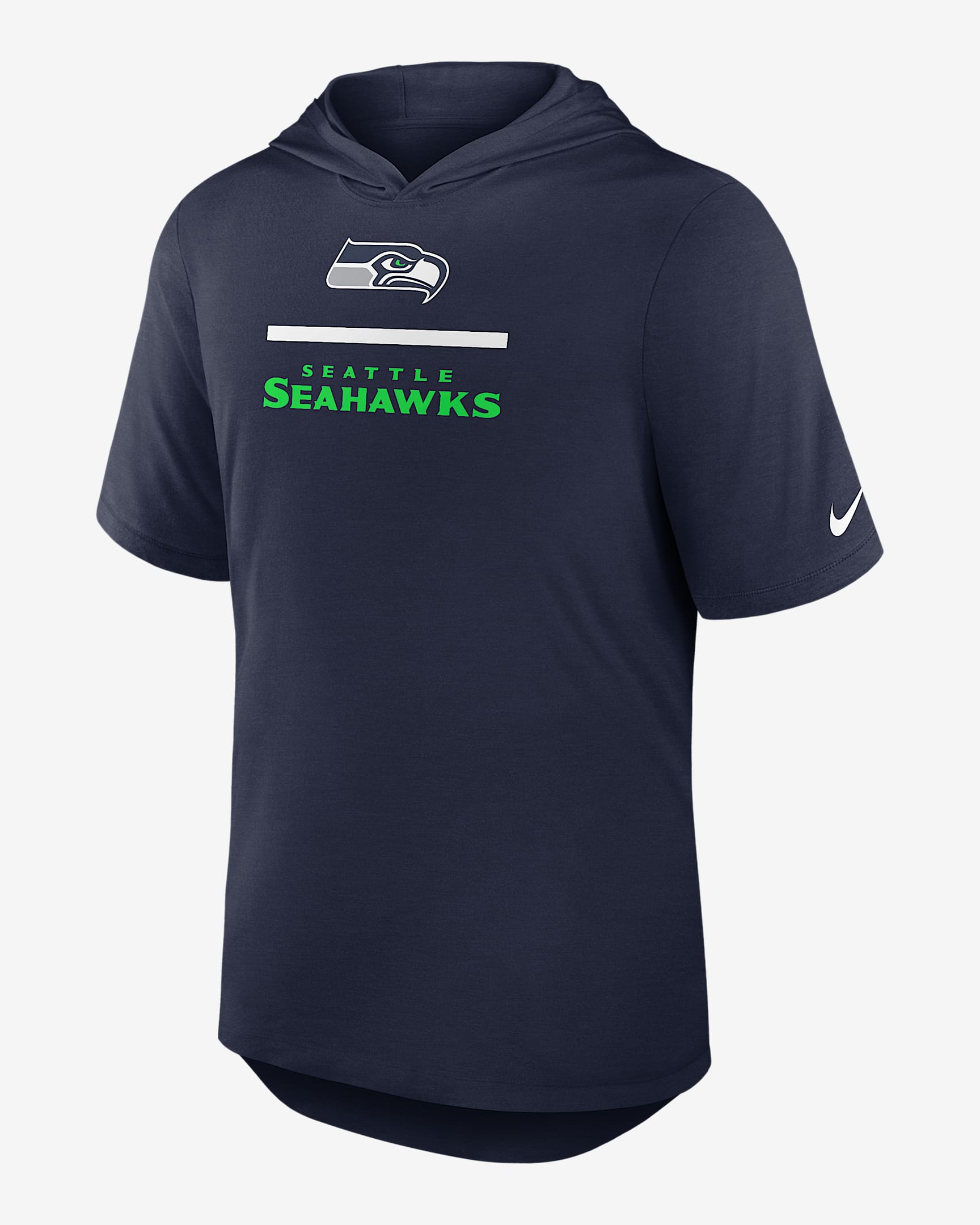 Seattle Seahawks Men's Nike Dri-FIT NFL Hooded T-Shirt - College Navy