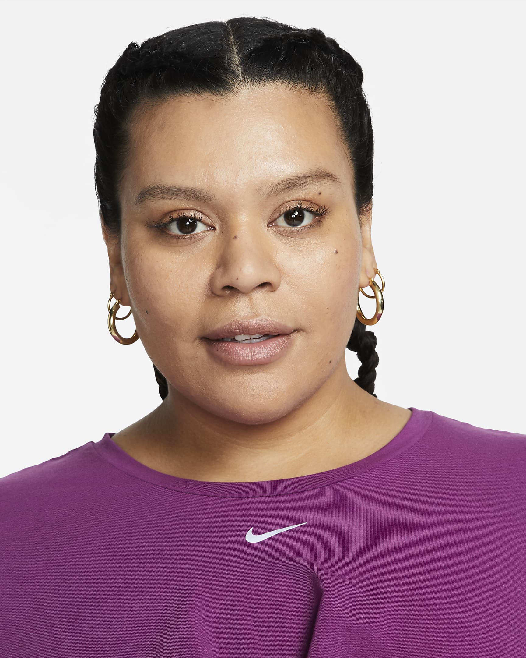 Nike DriFIT One Luxe Women's Twist Cropped ShortSleeve Top (Plus Size