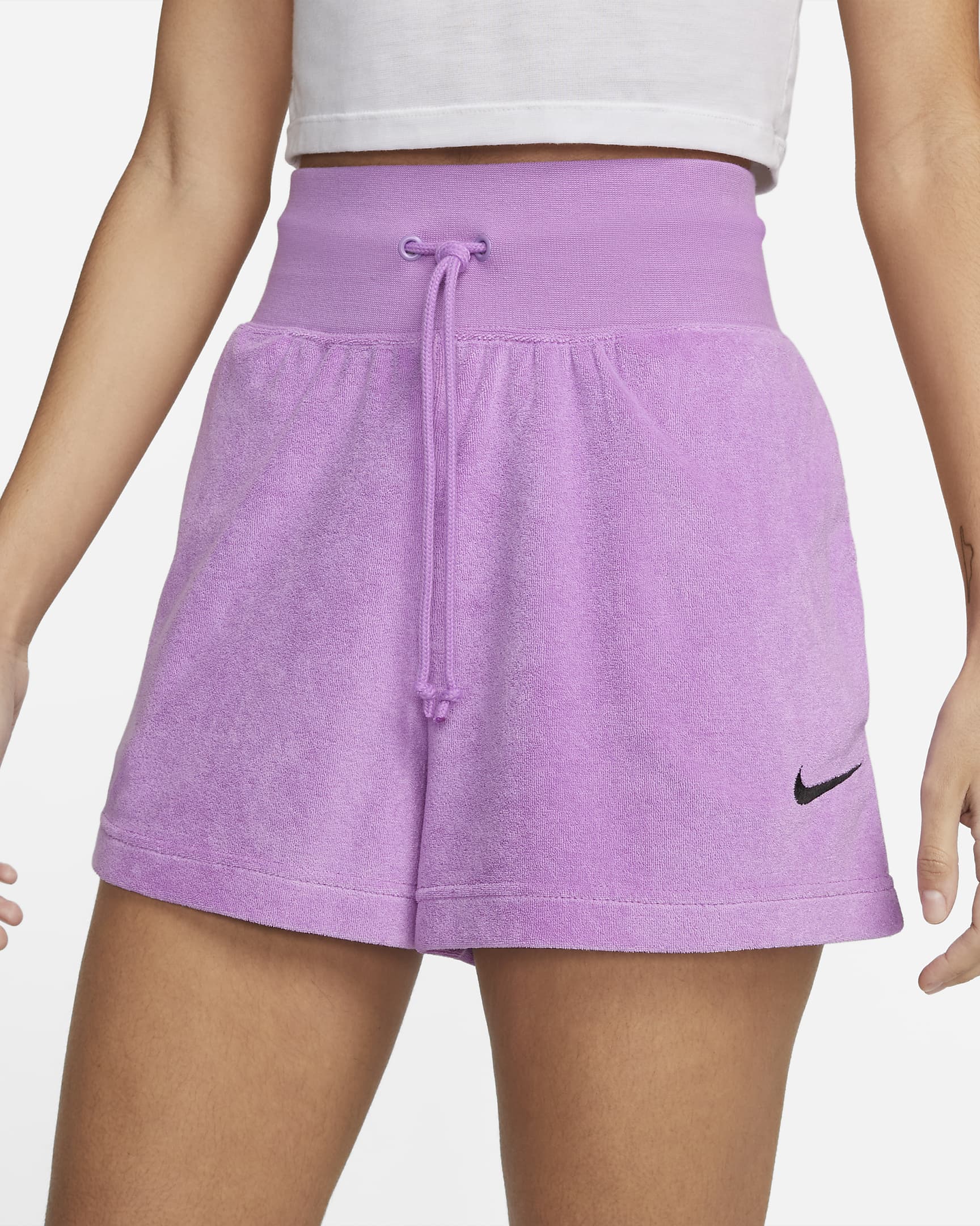 nike women's terry shorts